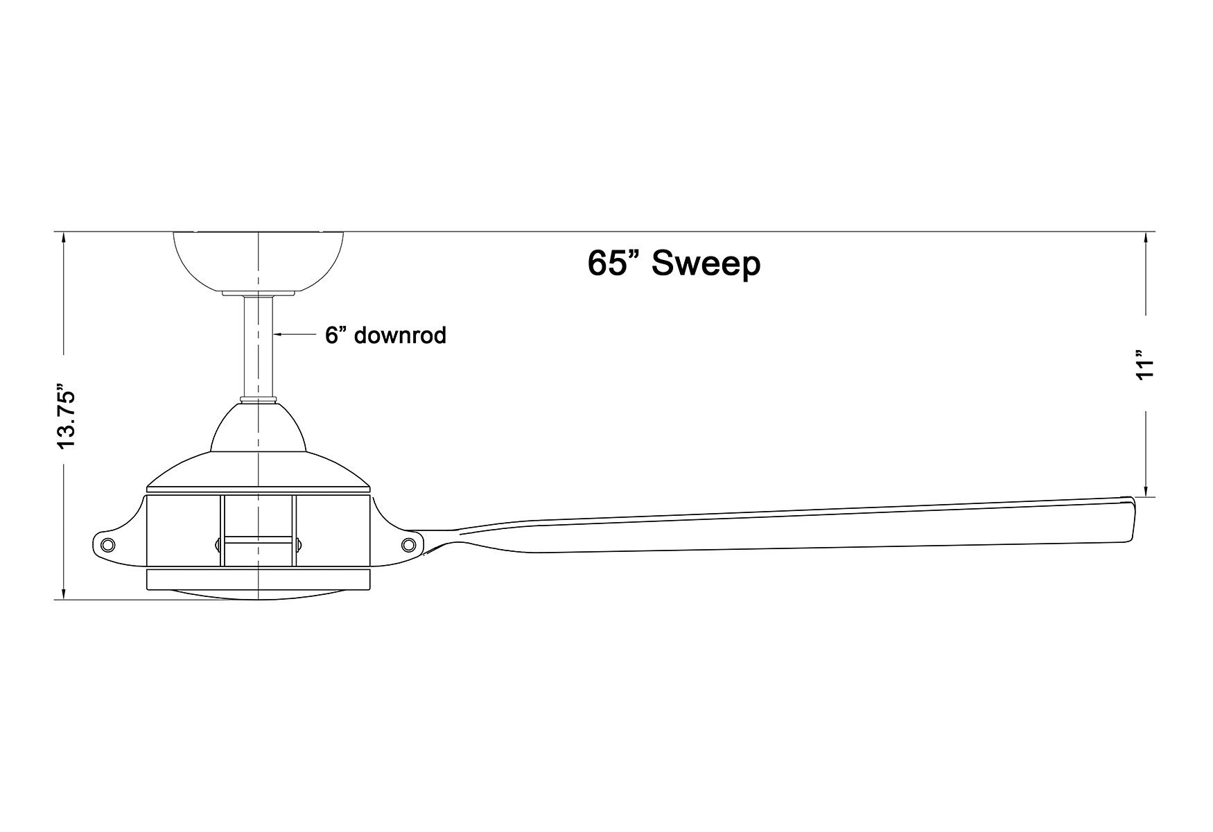 Minka-Aire Future 65-inch LED Brushed Nickel Wet Outdoor Ceiling Fan
