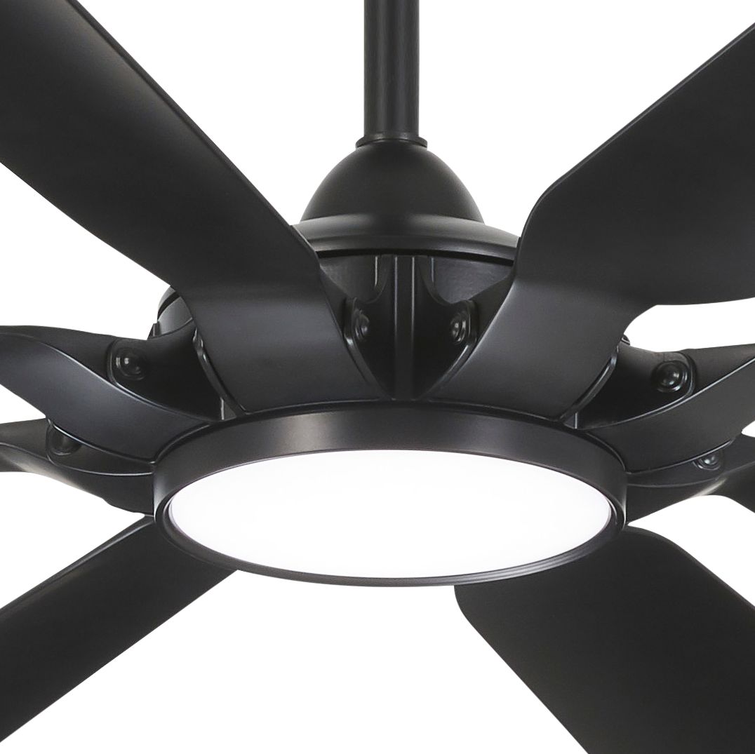 Image 3 Minka-Aire Future 65-inch LED Coal Black Outdoor Ceiling Fan with Remote more views