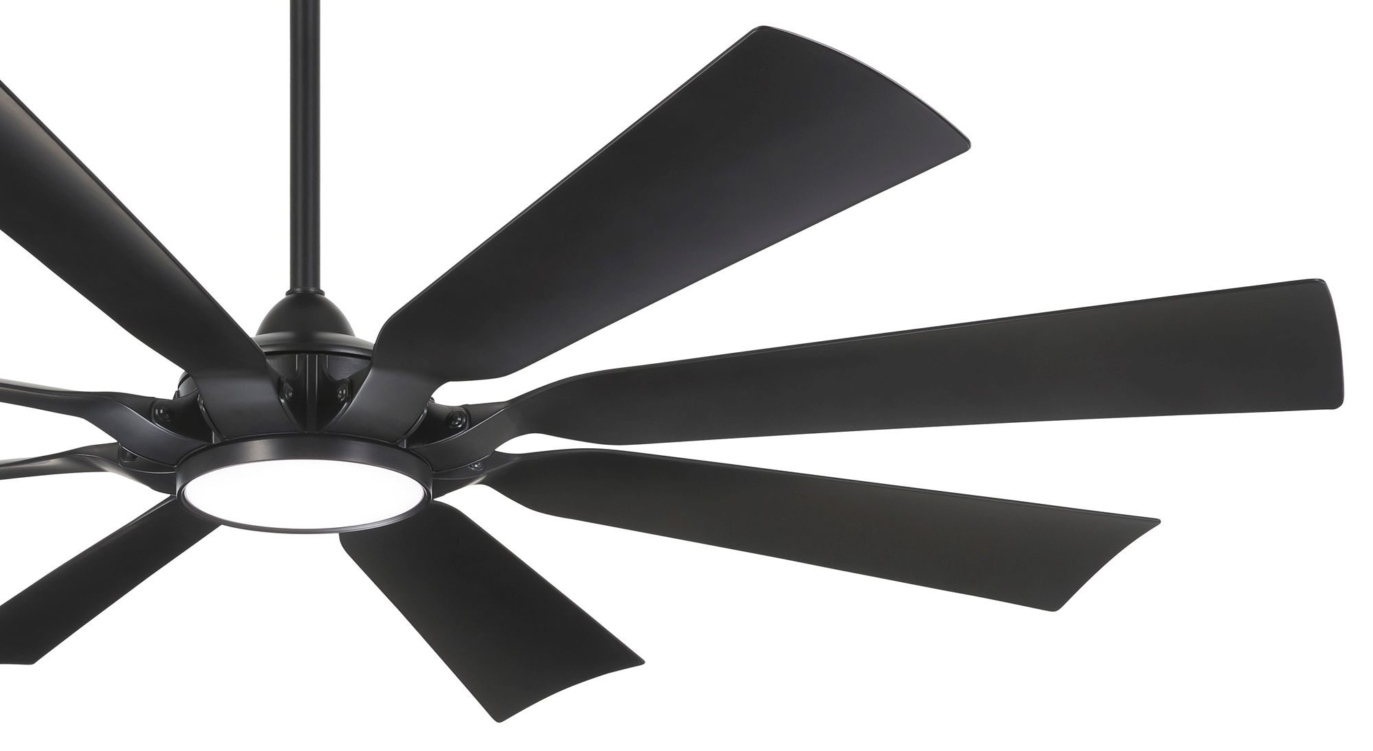 Image 4 Minka-Aire Future 65-inch LED Coal Black Outdoor Ceiling Fan with Remote more views