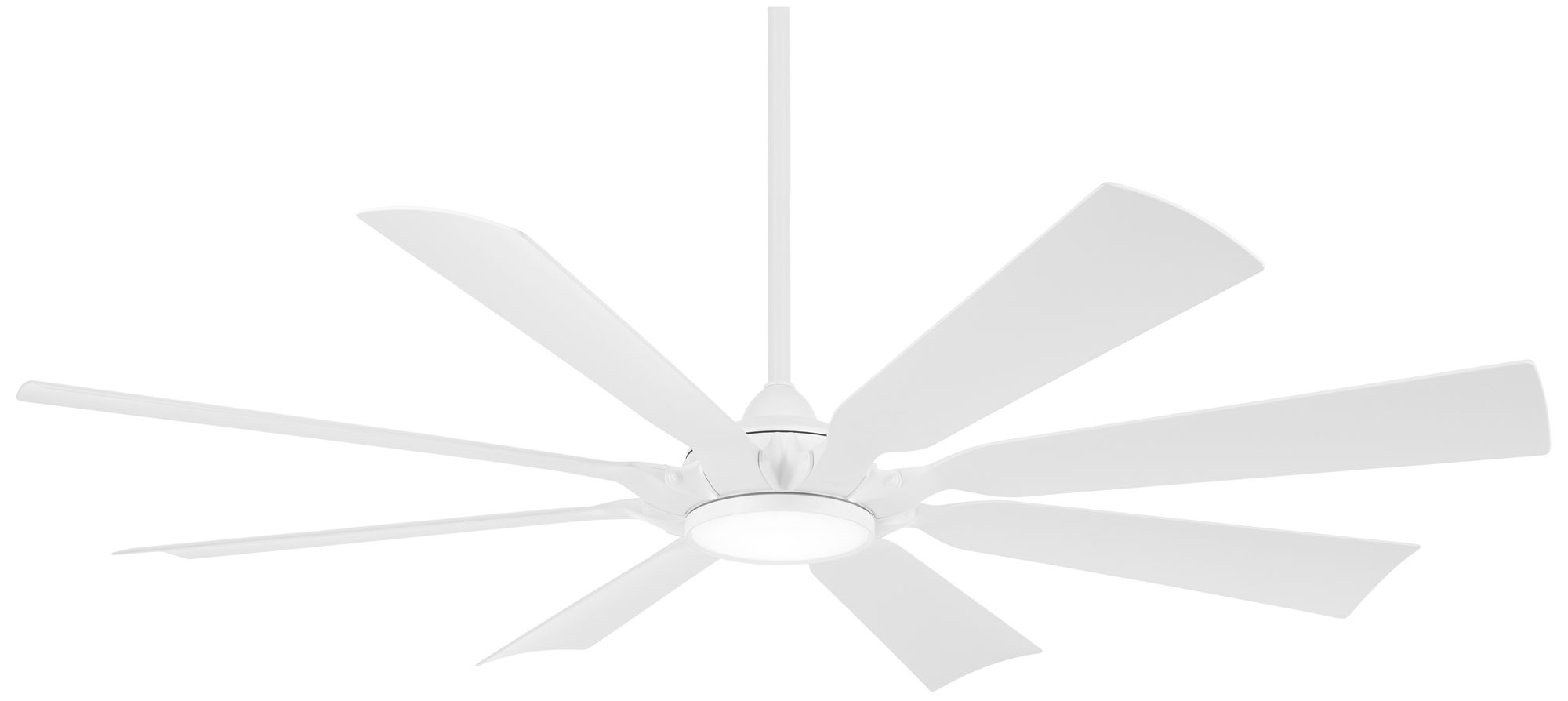 Image 2 Minka-Aire Future 65-inch LED Flat White Outdoor Ceiling Fan with Remote