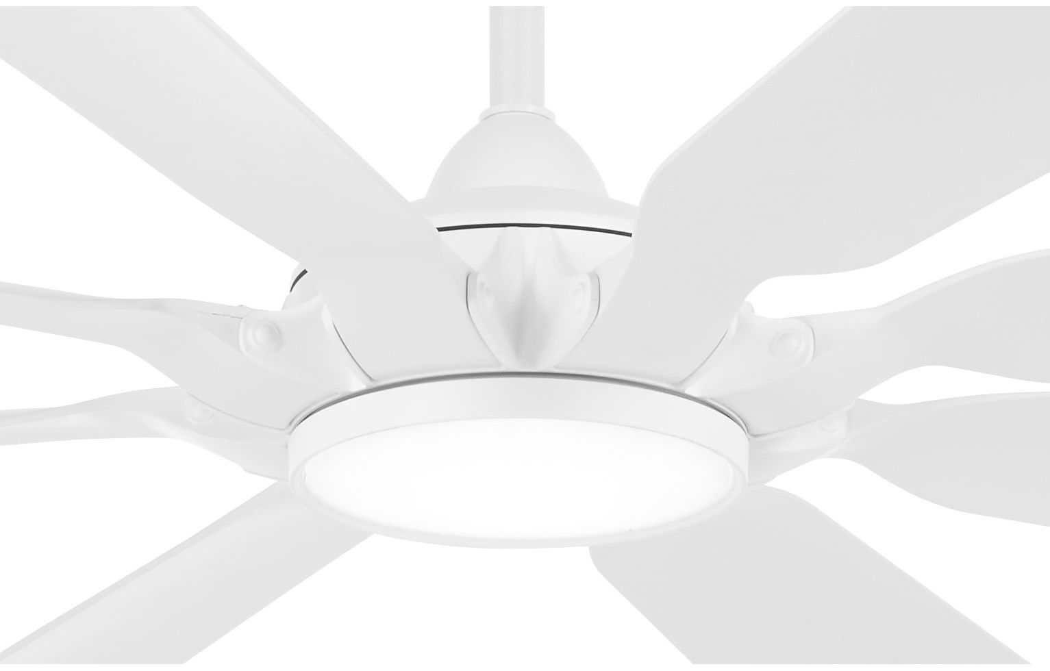 Image 3 Minka-Aire Future 65-inch LED Flat White Outdoor Ceiling Fan with Remote more views