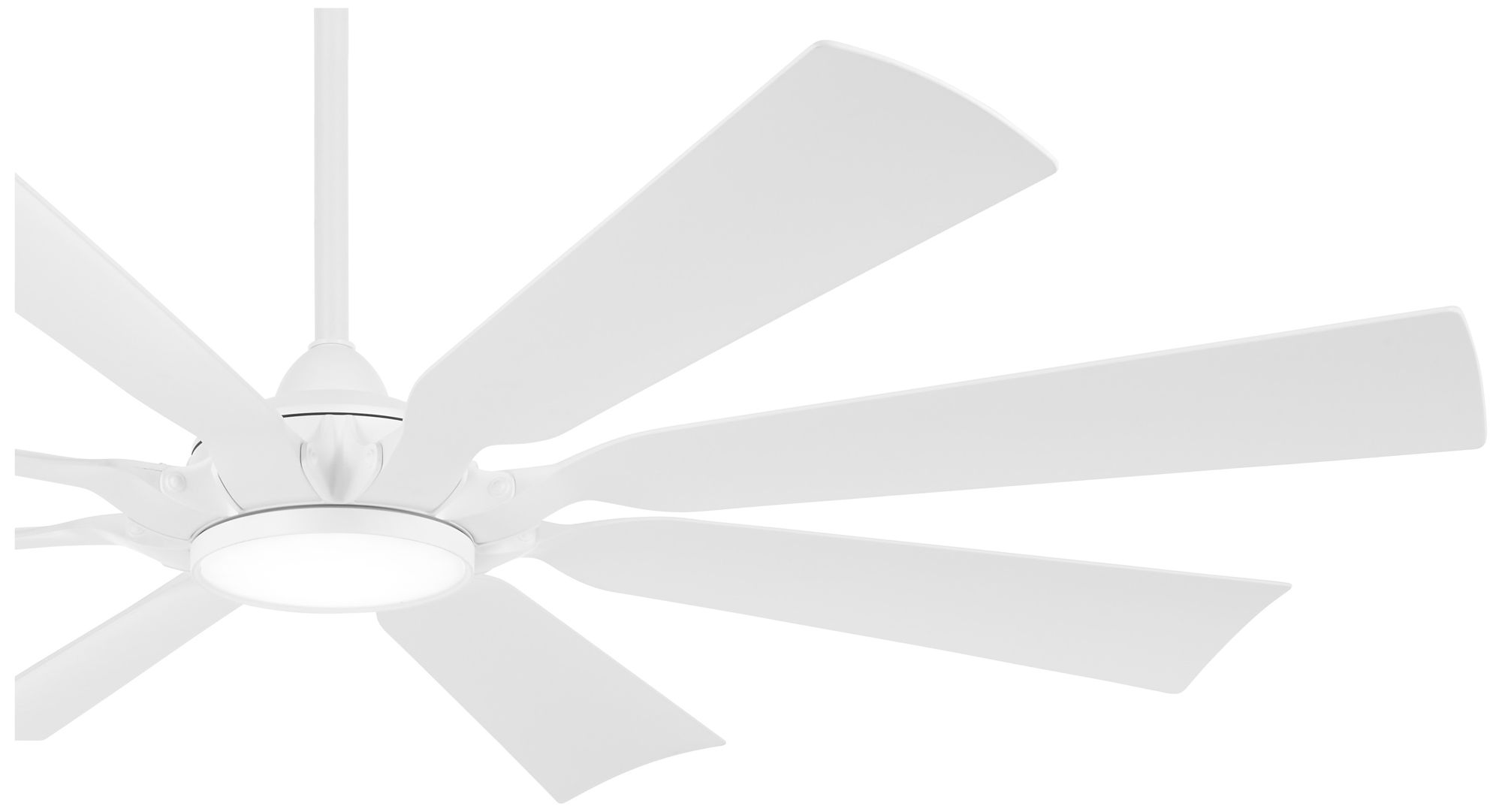 Image 4 Minka-Aire Future 65-inch LED Flat White Outdoor Ceiling Fan with Remote more views