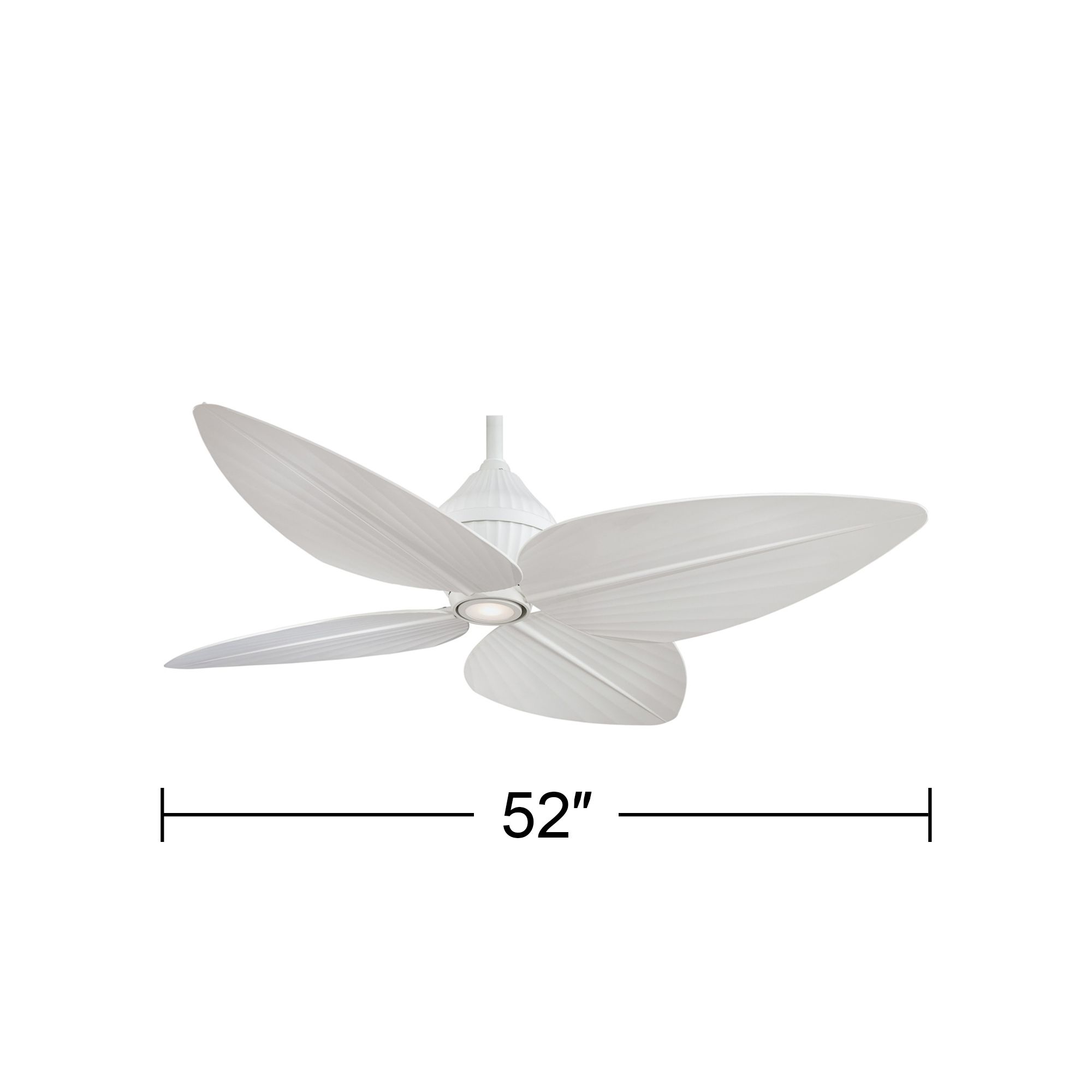 Image 6 Minka Aire Gaugin LED Flat White 52-inch Ceiling Fan more views