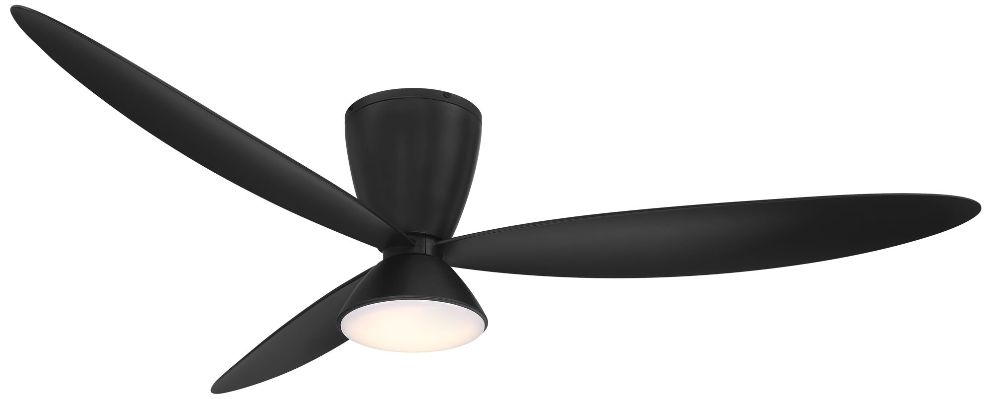Image 7 Minka-Aire Hourglass 58-in LED Coal Black 3-Blade Flush Mount Ceiling Fan more views