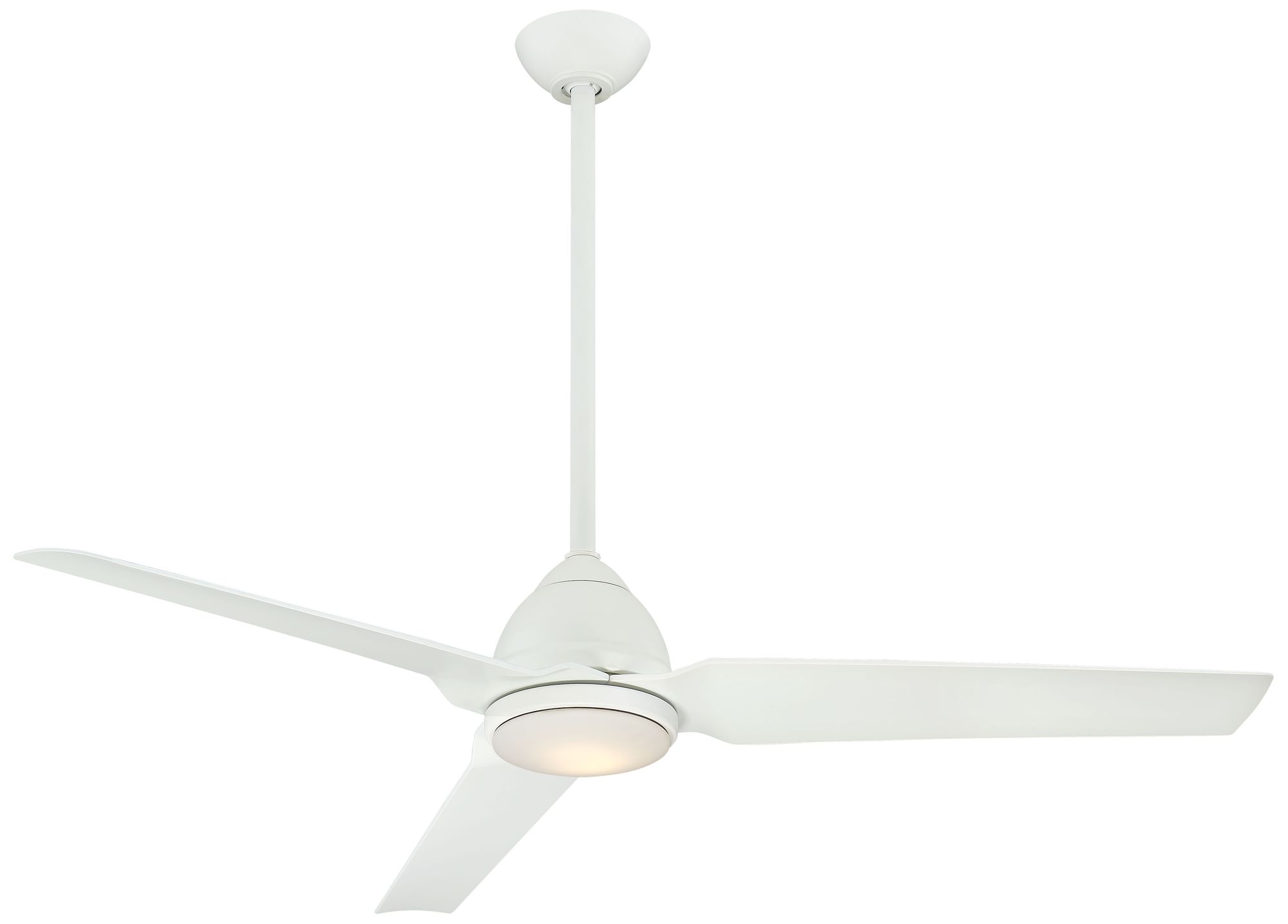 Minka-Aire Java 54-in LED Flat White 3-Blade Ceiling Fan with Remote