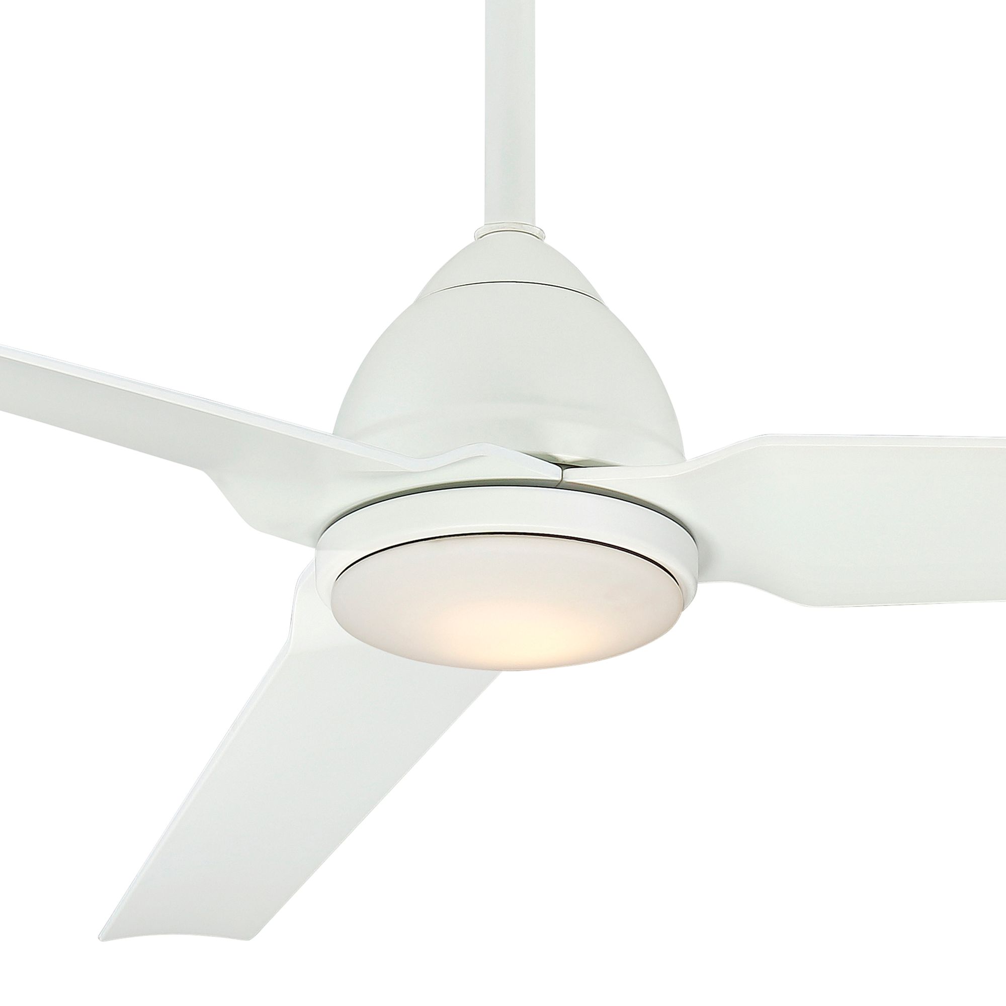 Image 3 Minka-Aire Java 54-in LED Flat White 3-Blade Ceiling Fan with Remote more views