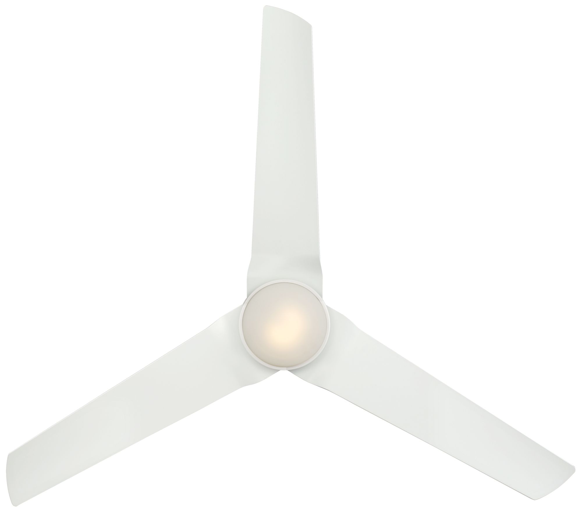 Image 5 Minka-Aire Java 54-in LED Flat White 3-Blade Ceiling Fan with Remote more views