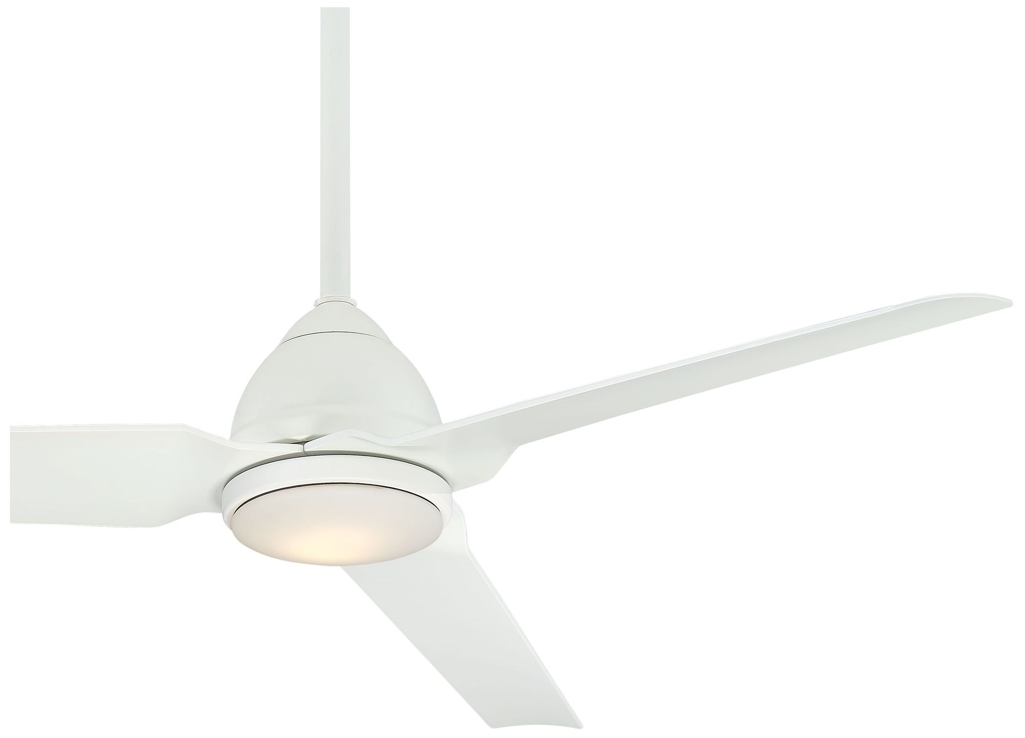 Image 6 Minka-Aire Java 54-in LED Flat White 3-Blade Ceiling Fan with Remote more views