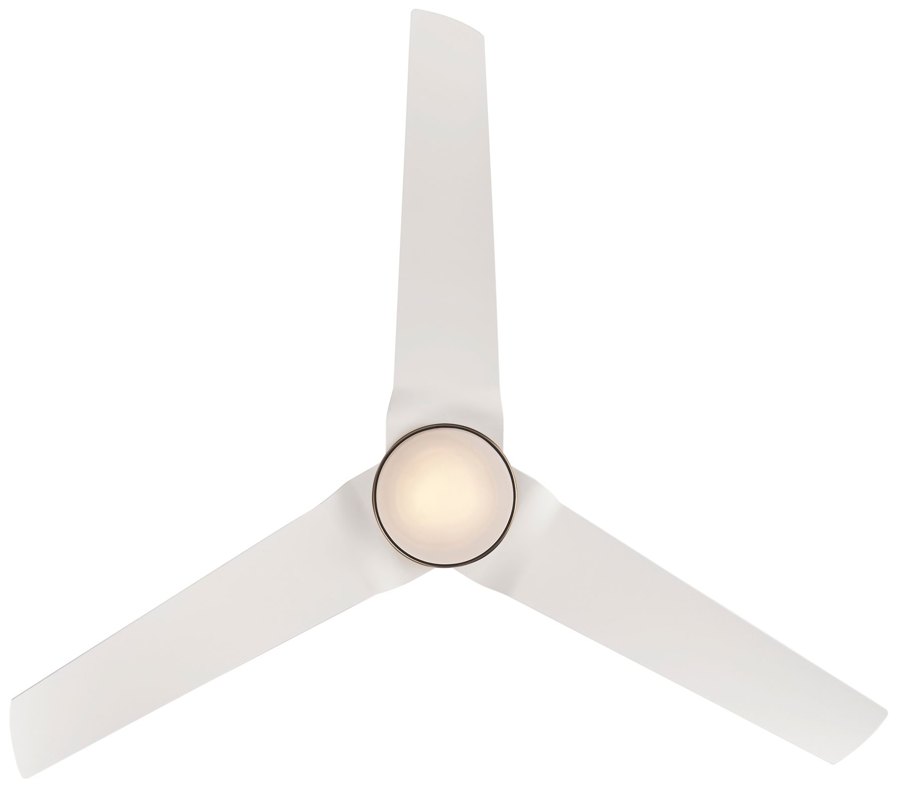 Image 7 Minka-Aire Java 54-in LED Legacy Brass and White 3-Blades Ceiling Fan more views