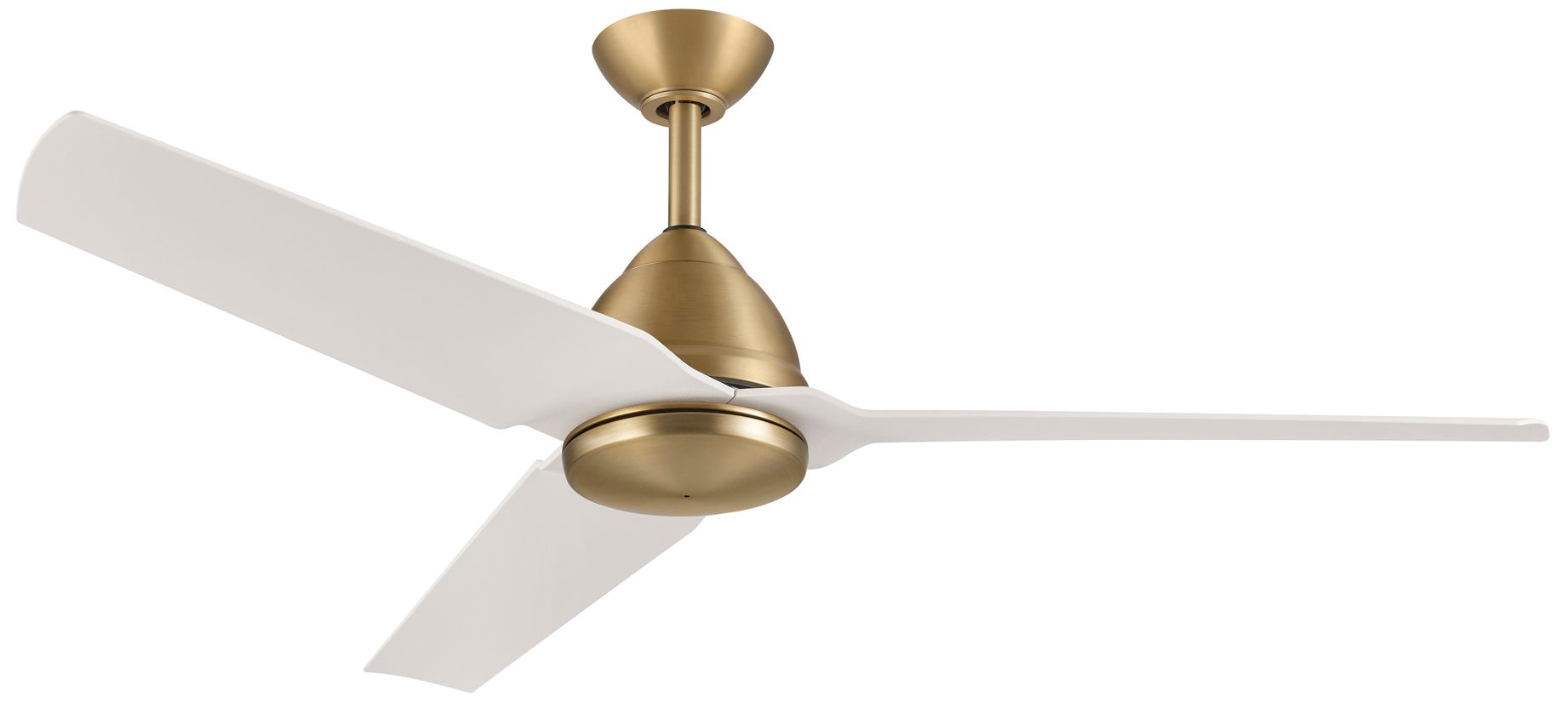 Image 3 Minka-Aire Java 54-in Legacy Brass and White 3-Blades Ceiling Fan more views