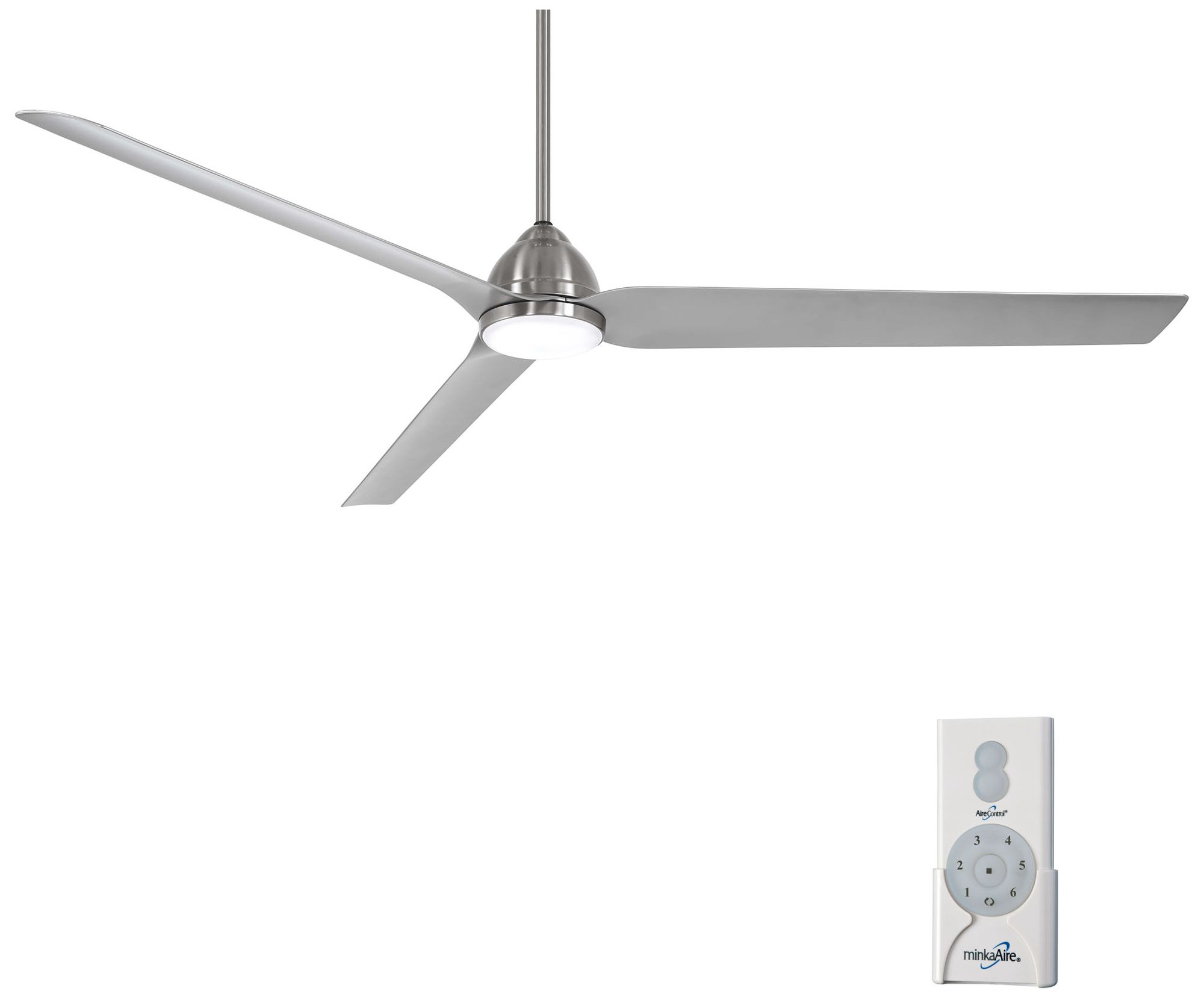Image 3 Minka-Aire Java Extreme 84-inch LED Brushed Wet Nickel Smart Ceiling Fan more views