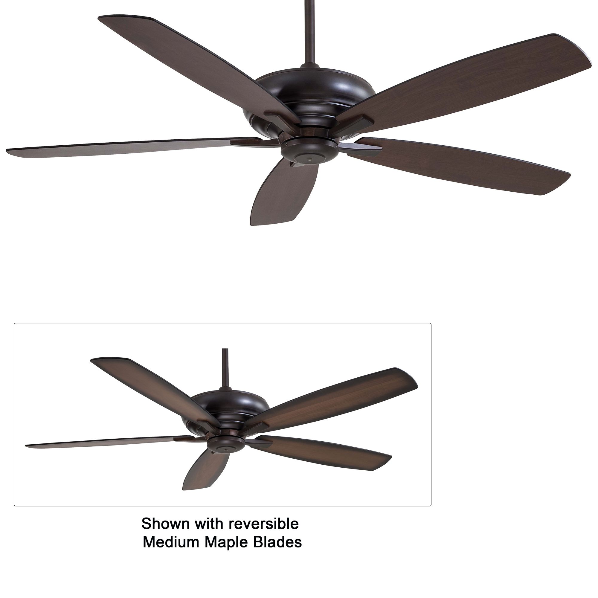 Image 3 Minka Aire Kola-XL 60-inch Kocoa Ceiling Fan, 5 Blades, Indoor more views