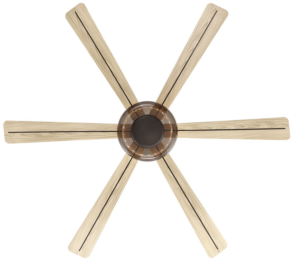 Thumbnail3 of Minka Aire Ligero 60-in CCT LED Dark Bronze Indoor 6-Blade Ceiling Fan more views