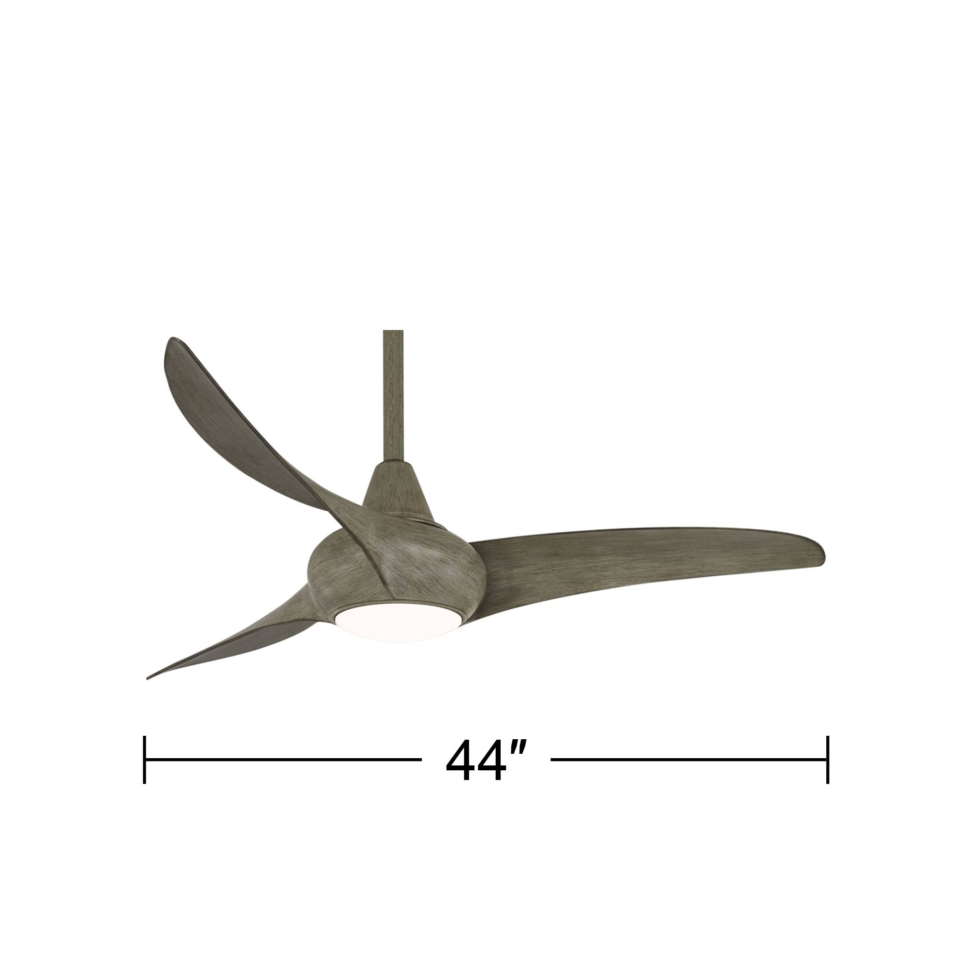 Image 5 Minka Aire Light Wave 44-in Driftwood LED Ceiling Fan more views