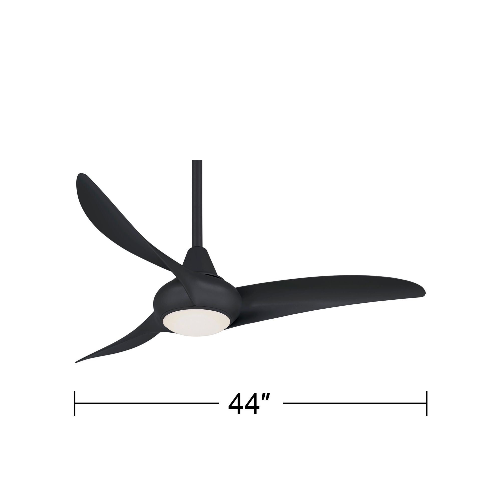 Image 5 Minka Aire Light Wave 44-in LED Coal Ceiling Fan more views