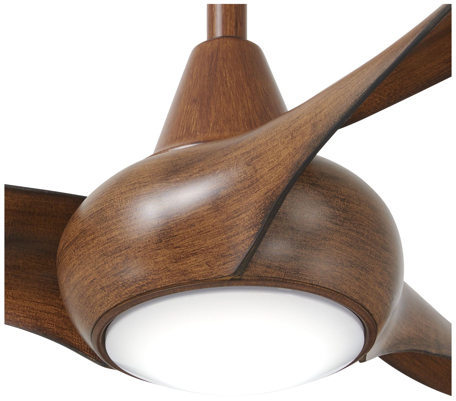 Image 3 Minka Aire Light Wave 44-in LED Distressed Koa Ceiling Fan more views
