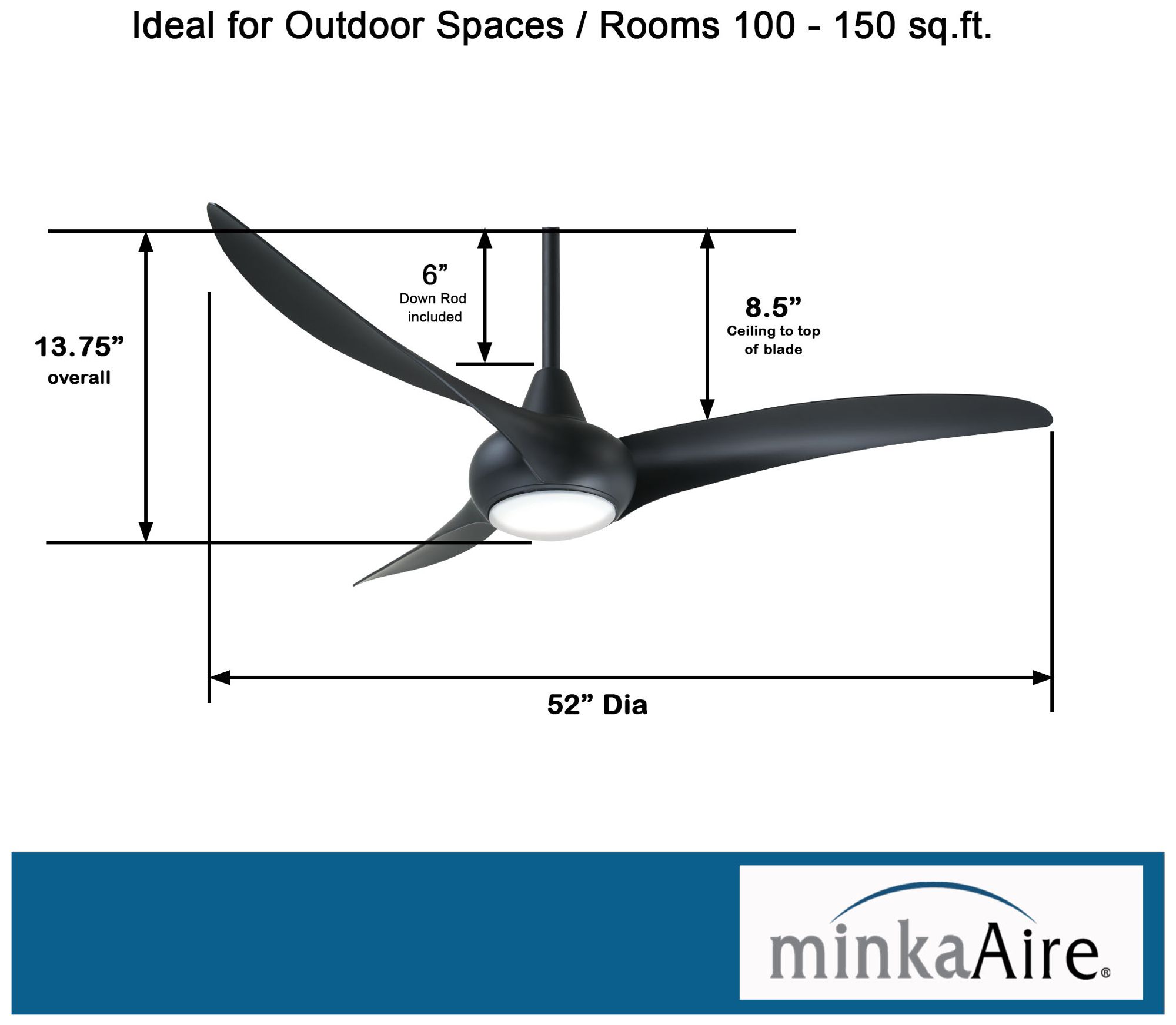 Minka Aire Light Wave Ceiling Fan Lamps Plus