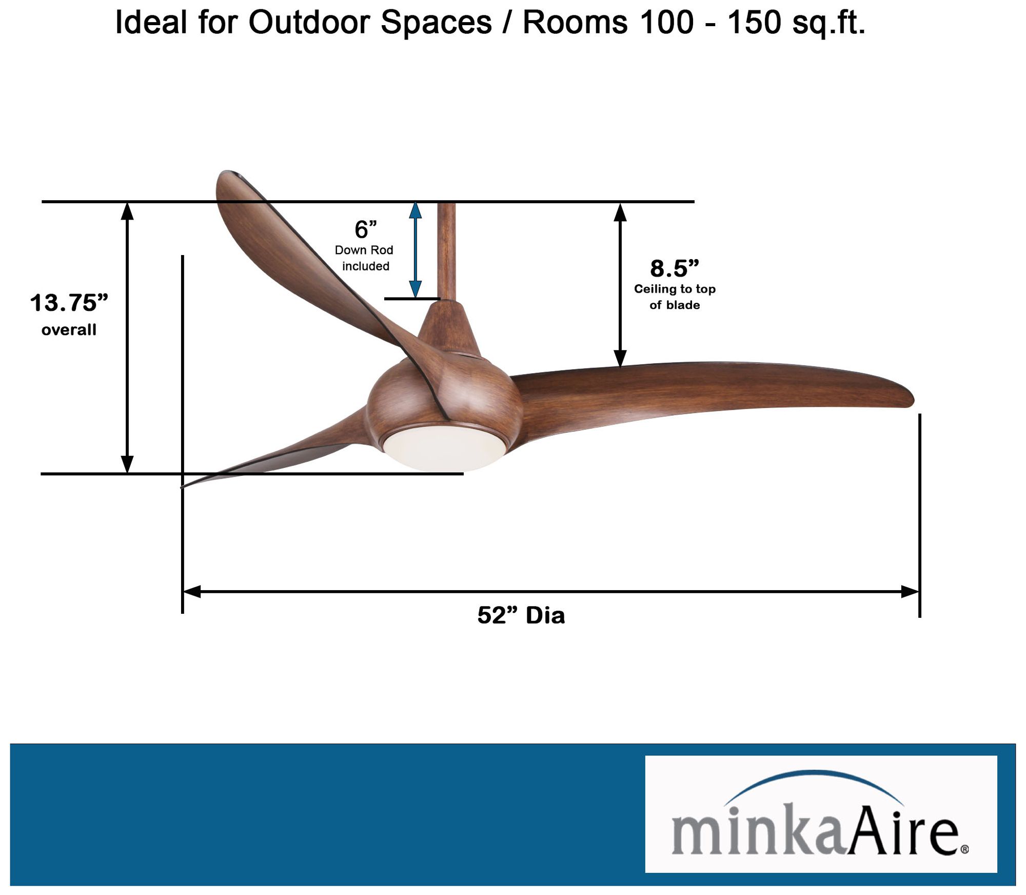 Minka Aire Light Wave Ceiling Fan