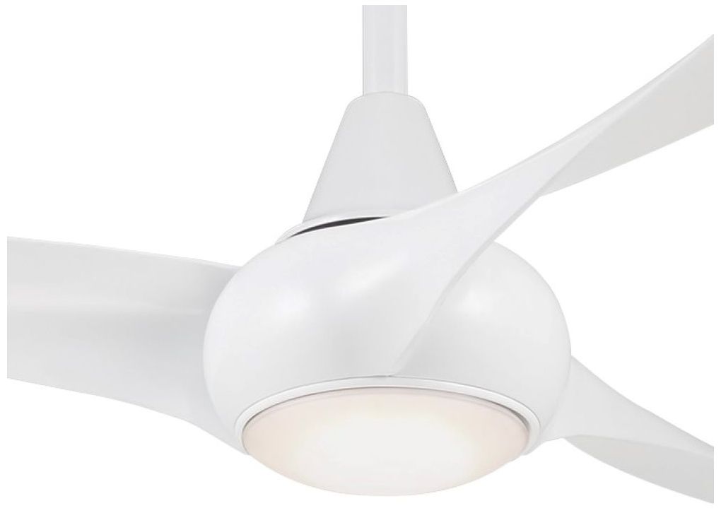 Image 3 Minka Aire Light Wave 52-inch LED White Ceiling Fan more views