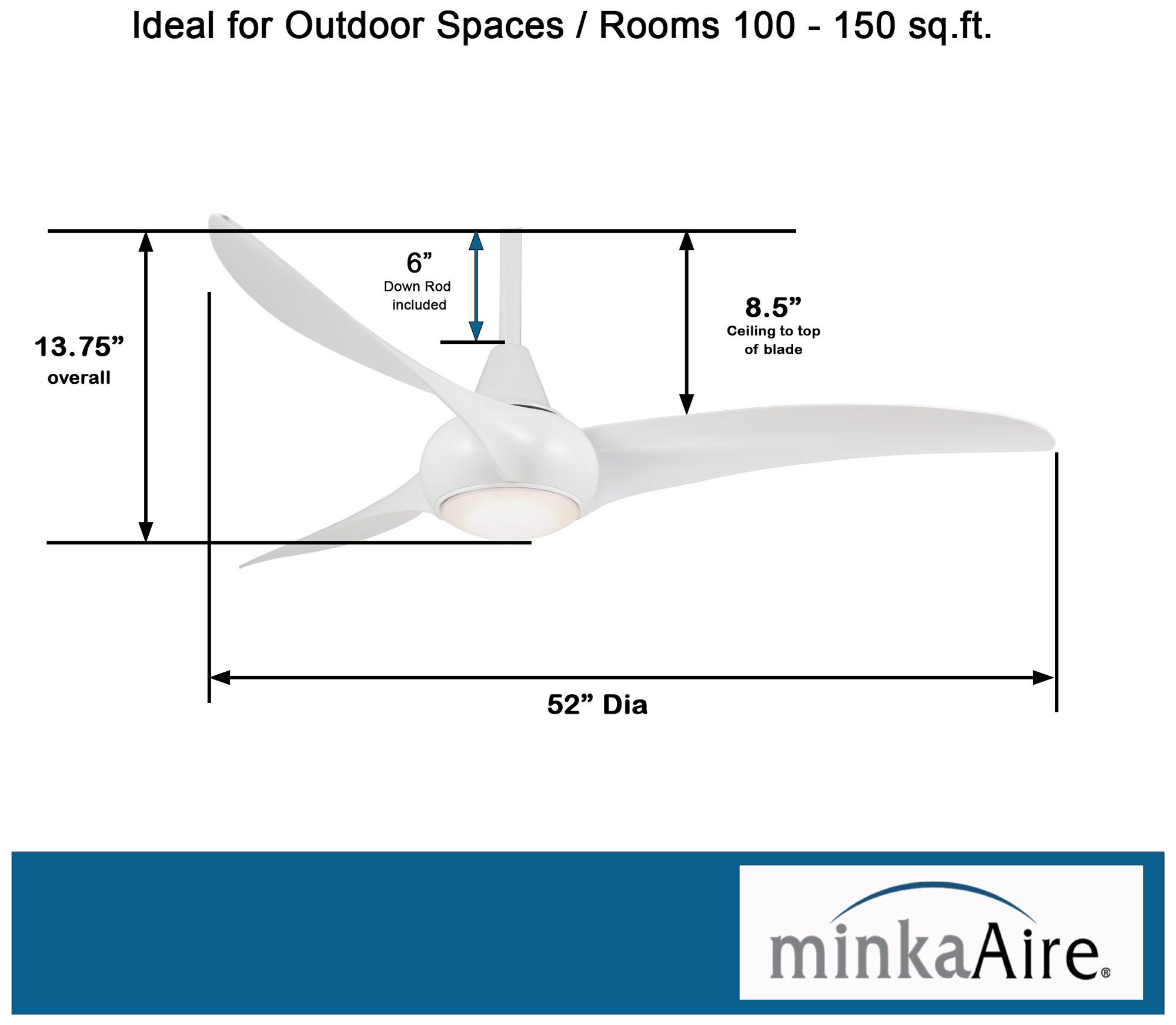 Minka Aire Light Wave Ceiling Fan Lamps Plus
