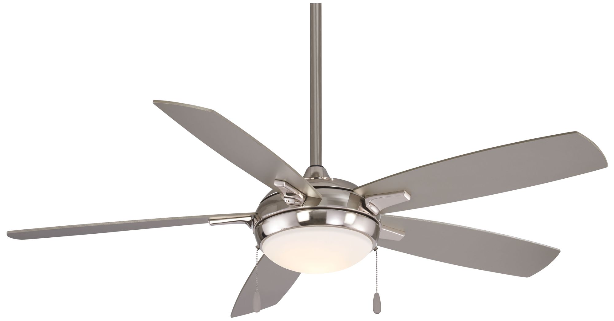Image 2 Minka Aire Lun-Aire 54-inch LED Brushed Nickel Ceiling Fan
