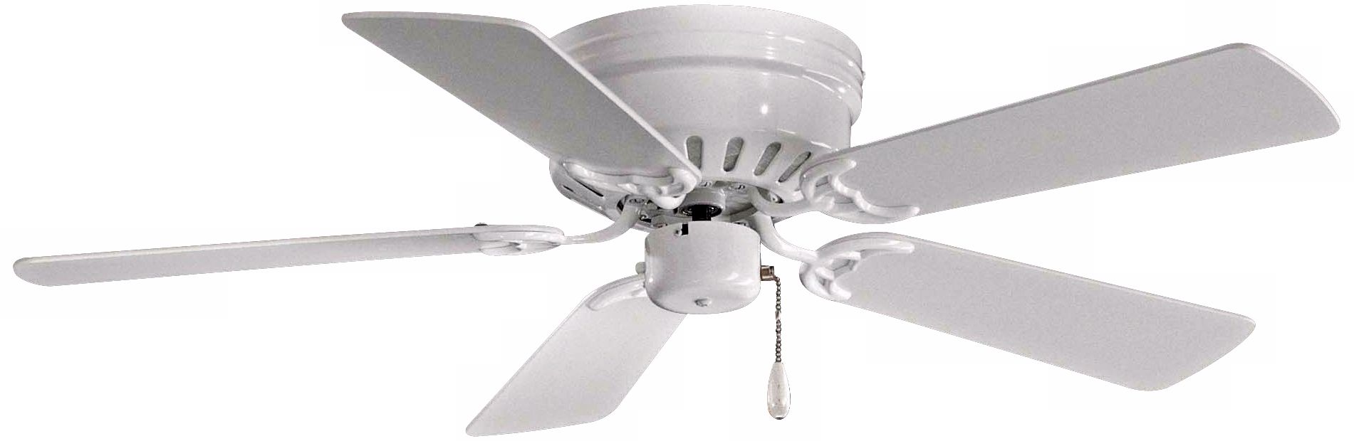 Image 2 Minka Aire Mesa 42-inch White Flush Mount Ceiling Fan, 5-Blades, Indoor