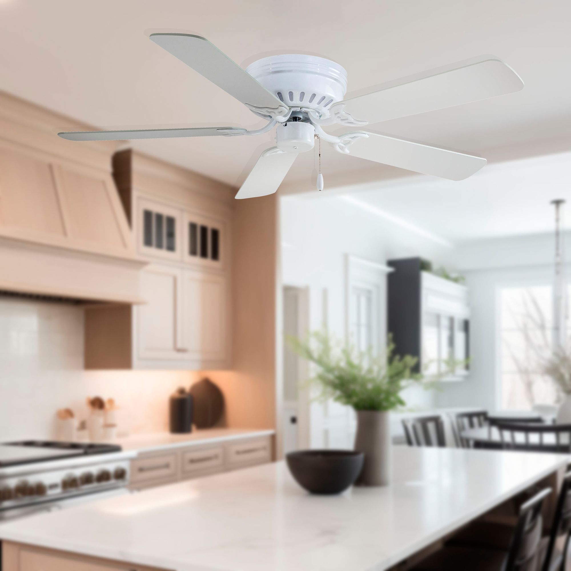 Image 2 Minka Aire Mesa 52-inch White Ceiling Fan, 5-Blades, Indoor more views