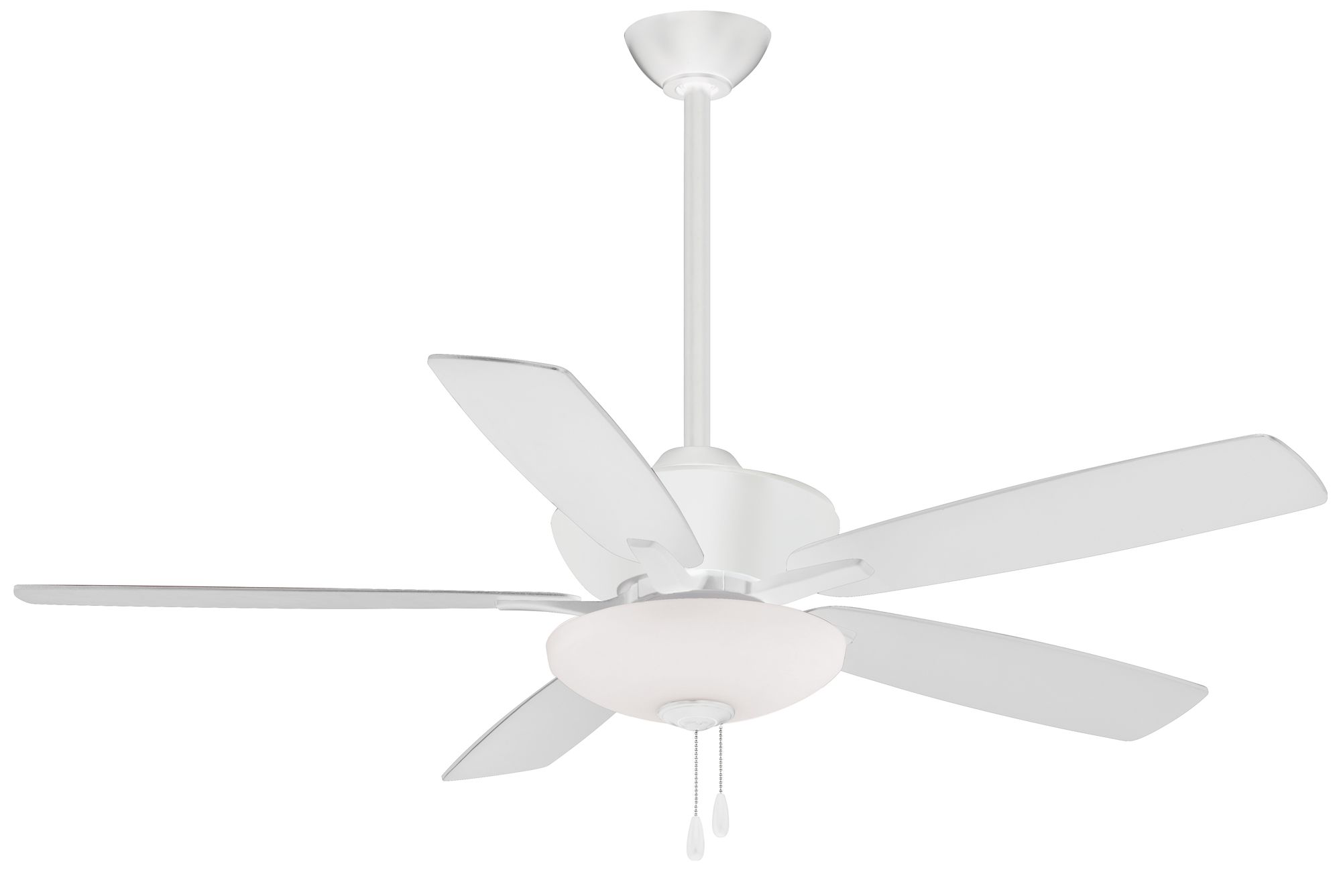 Image 2 Minka Aire Minute 52-in LED Flat White Damp Ceiling Fan