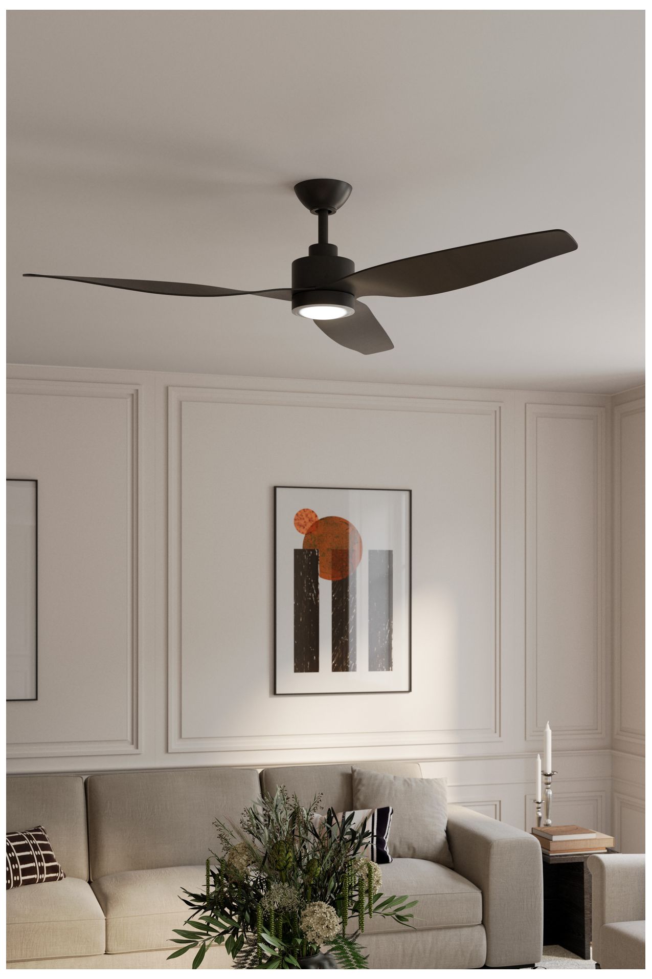 Image 6 Minka Aire Norwynd 60-in 5CCT Black Coastal Rated Outdoor Smart Ceiling Fan more views