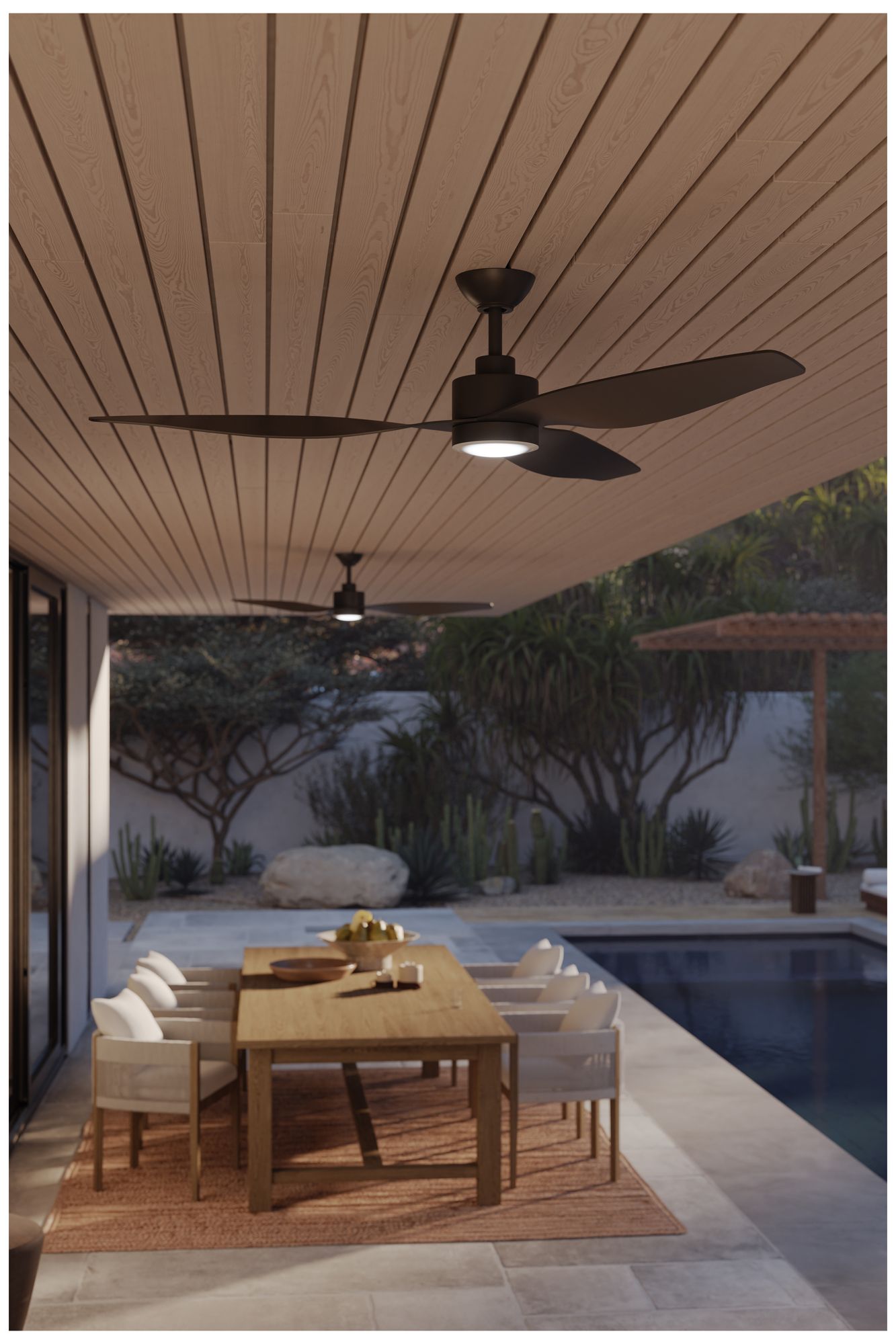 Image 7 Minka Aire Norwynd 60-in 5CCT Black Coastal Rated Outdoor Smart Ceiling Fan more views