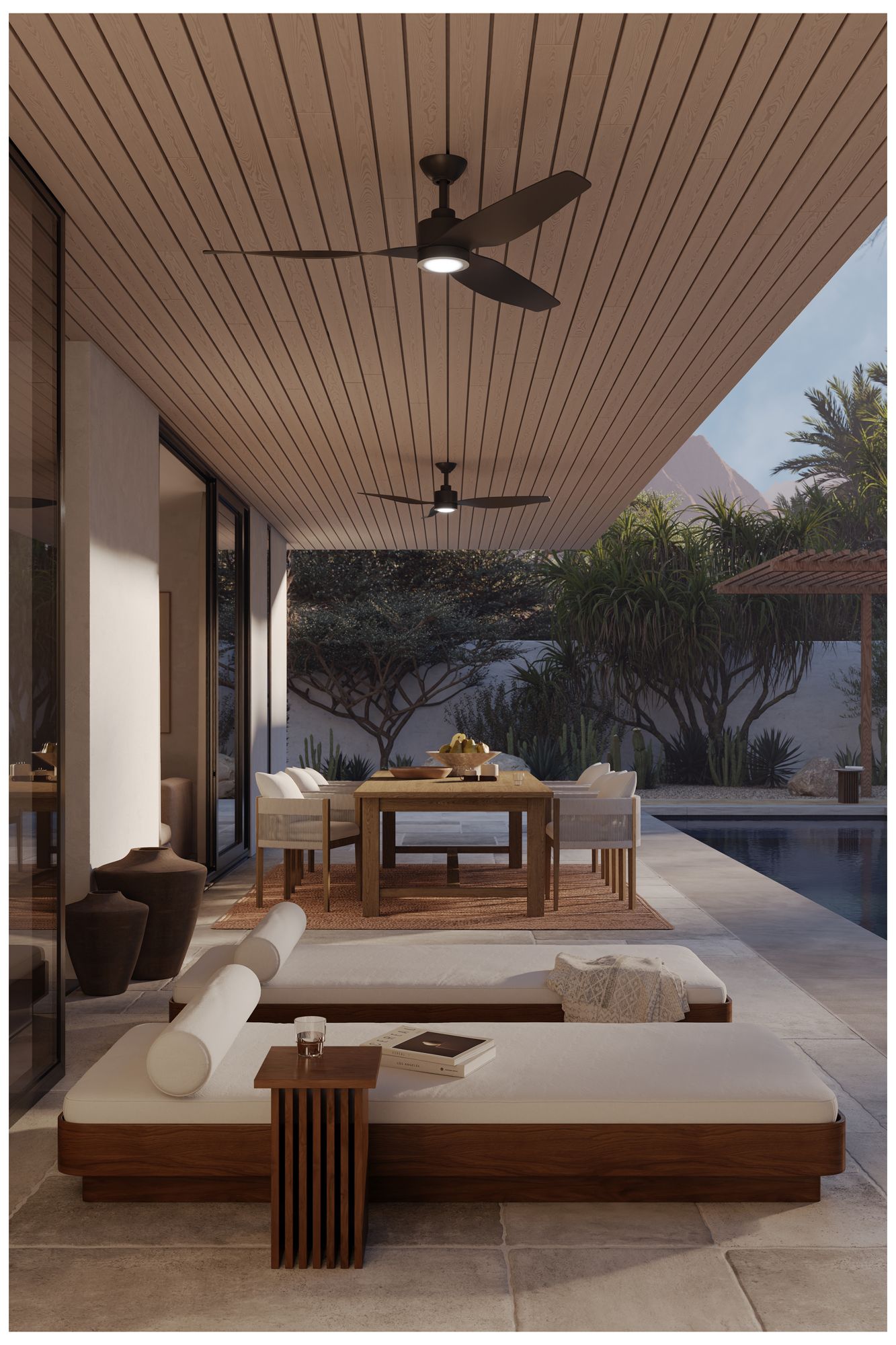 Minka Aire Norwynd 60-in 5CCT Black Coastal Rated Outdoor Smart Ceiling Fan