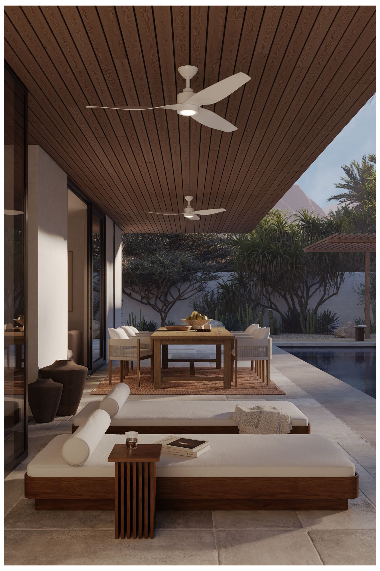 Image 6 Minka Aire Norwynd 60-in 5CCT White Coastal Rated Outdoor Smart Ceiling Fan more views