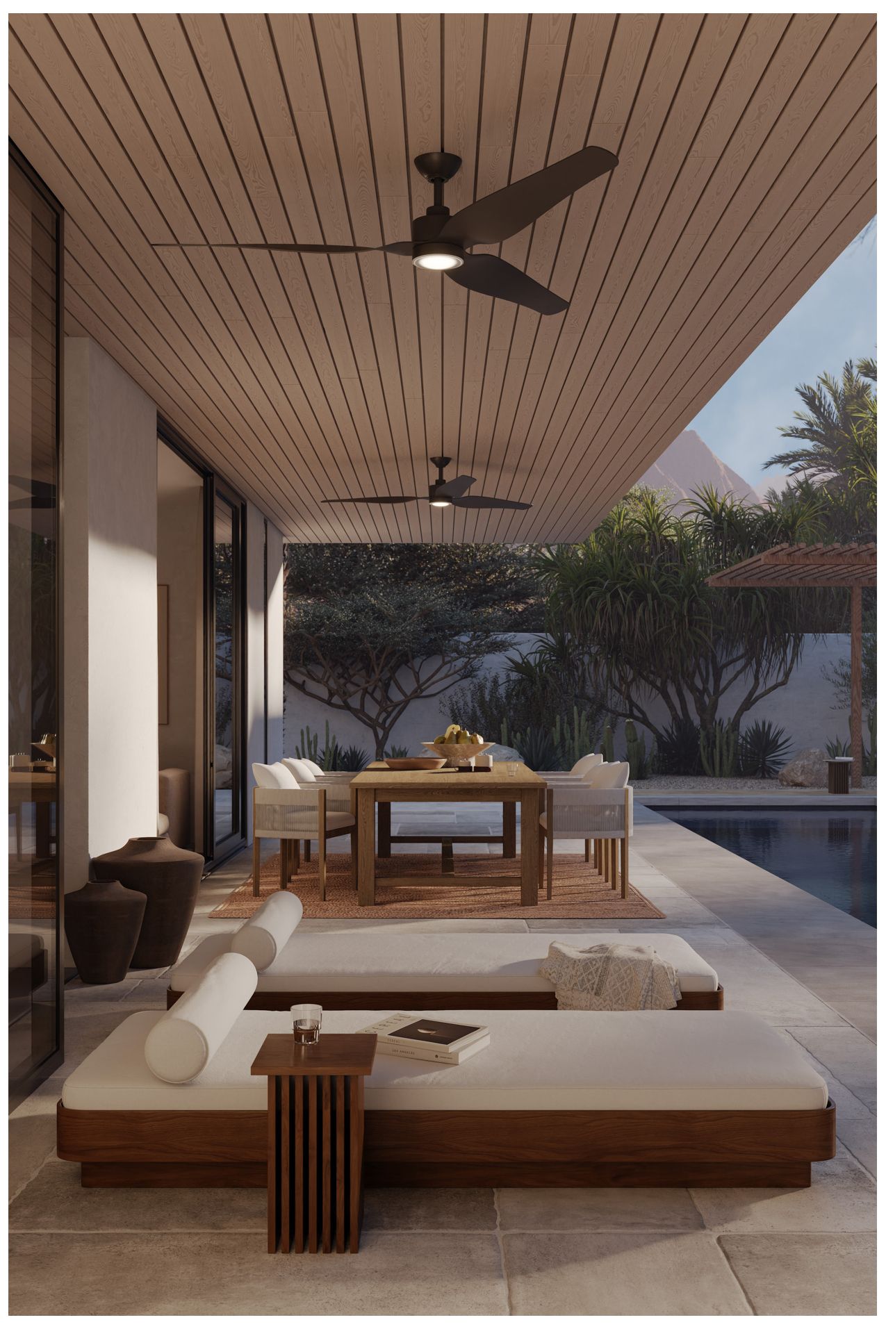 Minka Aire Norwynd 72-in 5CCT Black Coastal Rated Outdoor Smart Ceiling Fan