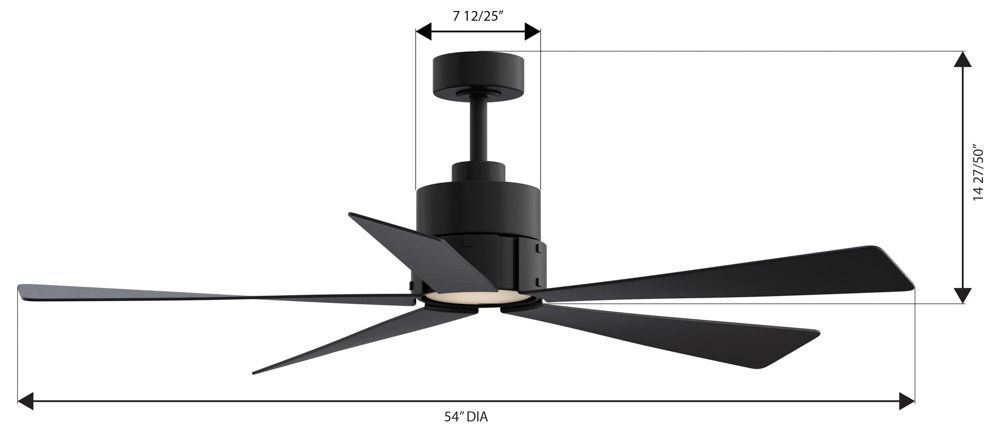 Image 7 Minka Aire Oovin 54-in CCT LED Coal Blac more views
