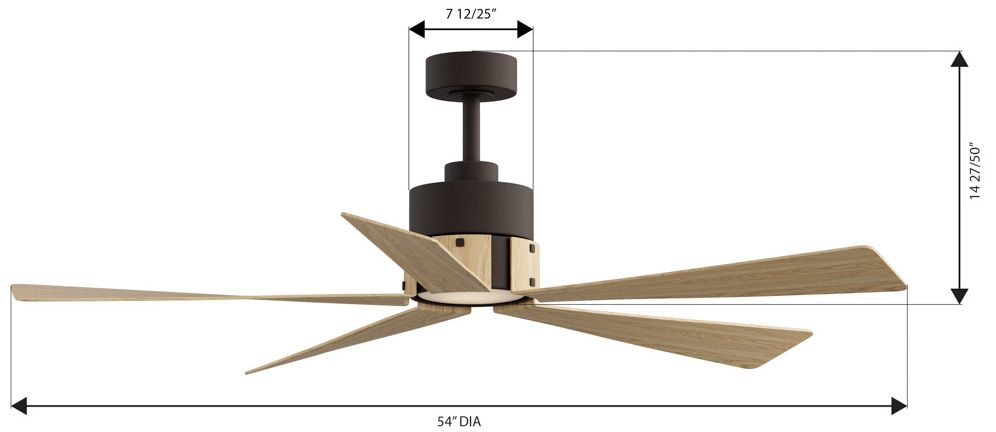 Image 7 Minka Aire Oovin 54-in CCT LED Dark Bron more views