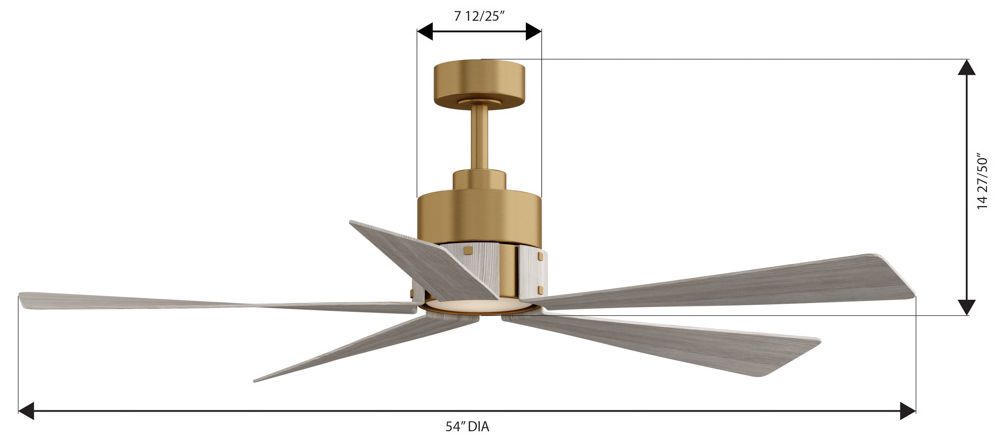 Minka Aire Oovin 54-in CCT LED Heritage
