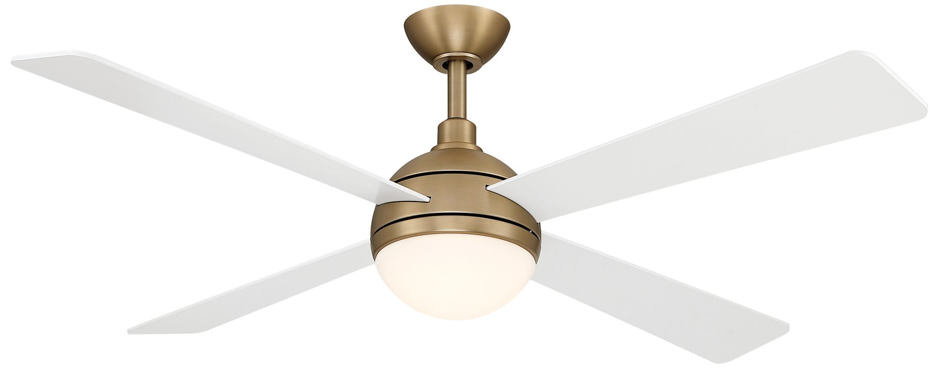 Image 2 Minka-Aire Orb 54-in LED Brushed Brass 4-Blades Ceiling Fan more views