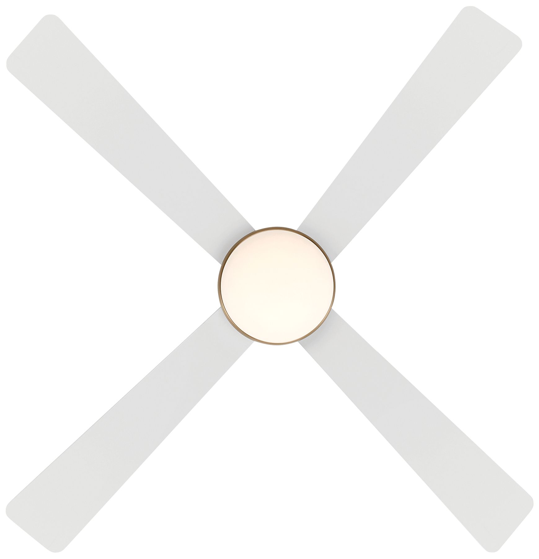 Image 4 Minka-Aire Orb 54-in LED Brushed Brass 4-Blades Ceiling Fan more views