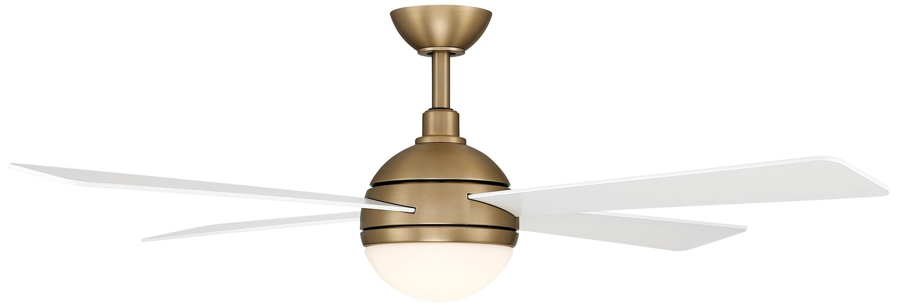 Image 5 Minka-Aire Orb 54-in LED Brushed Brass 4-Blades Ceiling Fan more views