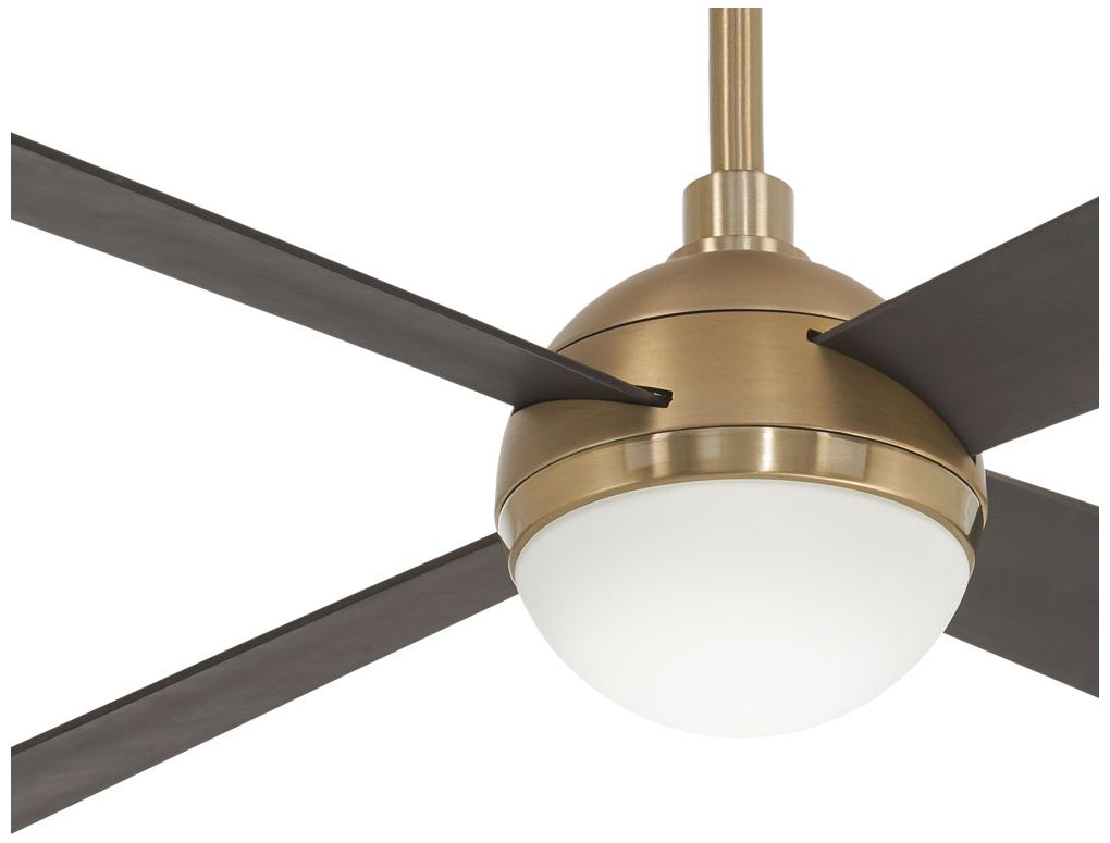Image 3 Minka Aire Orb 54-inch LED Brushed and Soft Brass Ceiling Fan more views