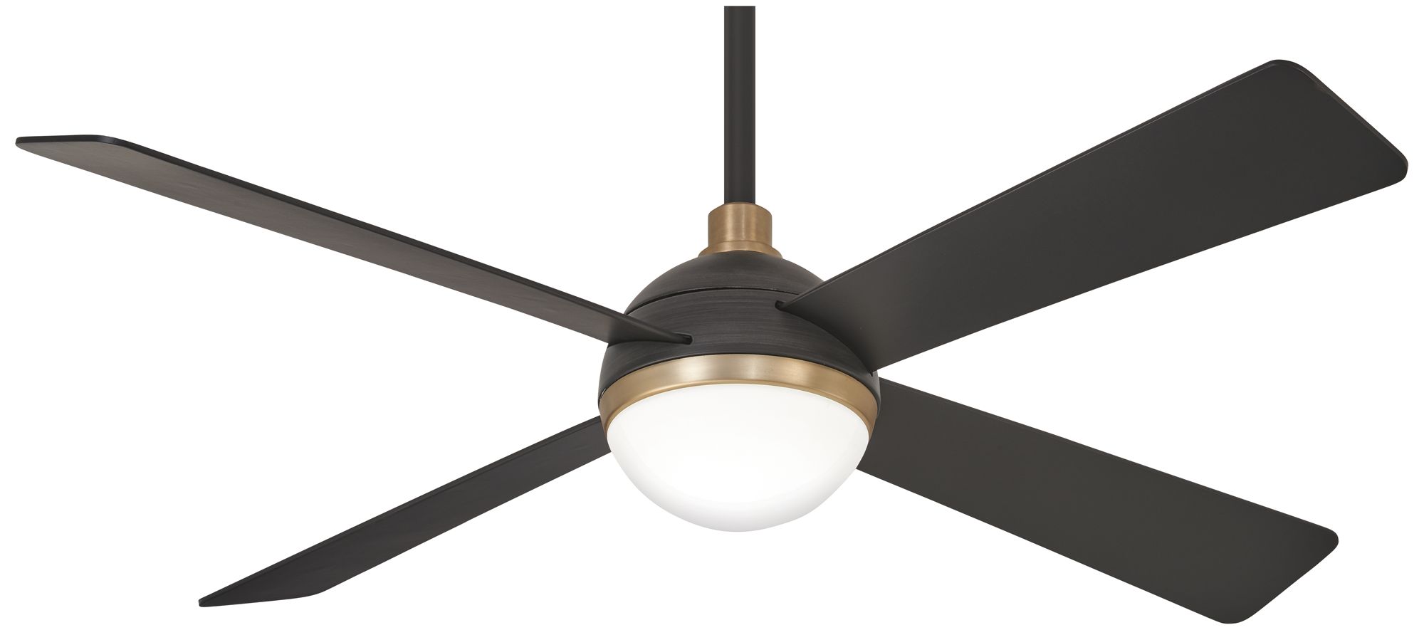 Image 2 Minka Aire Orb 54-inch LED Brushed Carbon and Brass Ceiling Fan