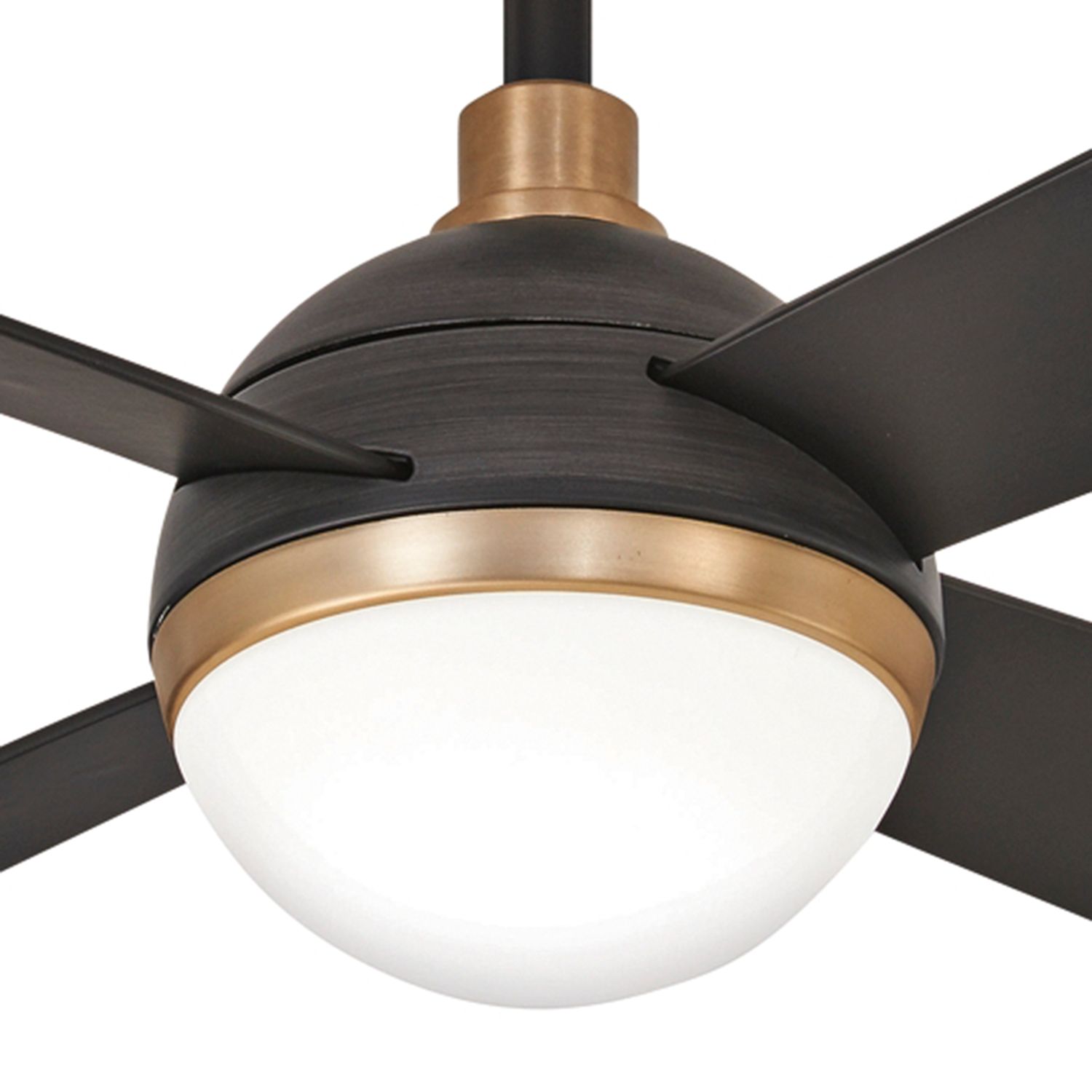 Image 3 Minka Aire Orb 54-inch LED Brushed Carbon and Brass Ceiling Fan more views