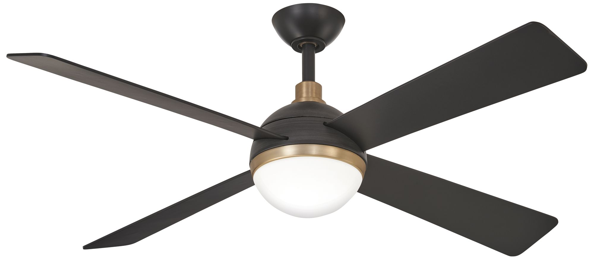 Image 5 Minka Aire Orb 54-inch LED Brushed Carbon and Brass Ceiling Fan more views