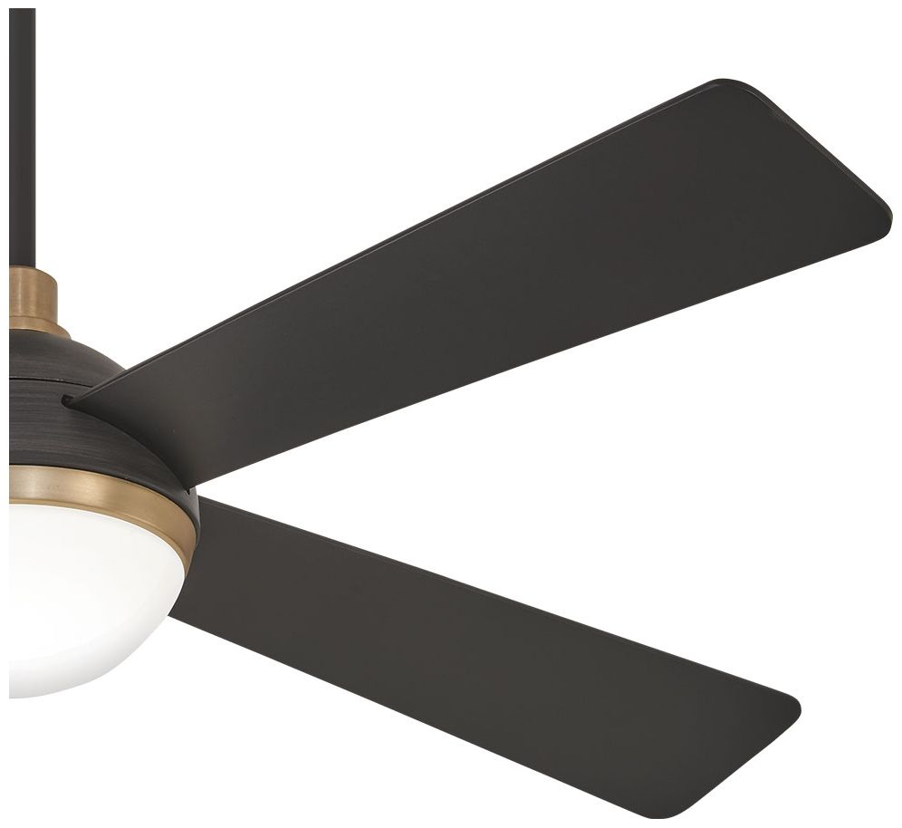 Image 6 Minka Aire Orb 54-inch LED Brushed Carbon and Brass Ceiling Fan more views