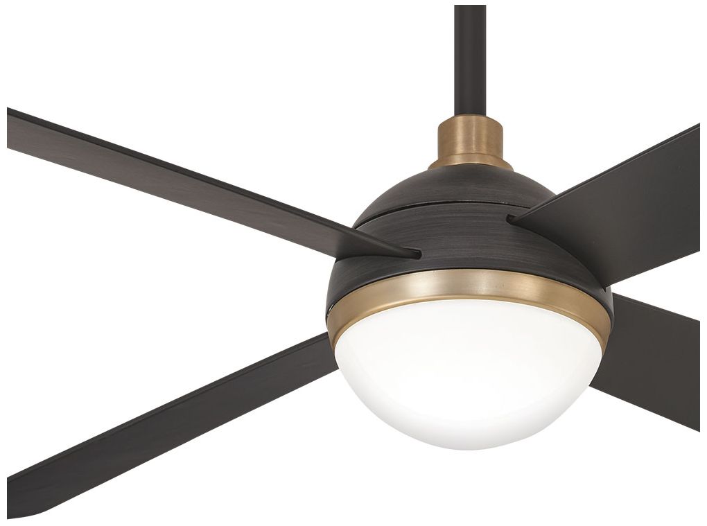 Image 7 Minka Aire Orb 54-inch LED Brushed Carbon and Brass Ceiling Fan more views