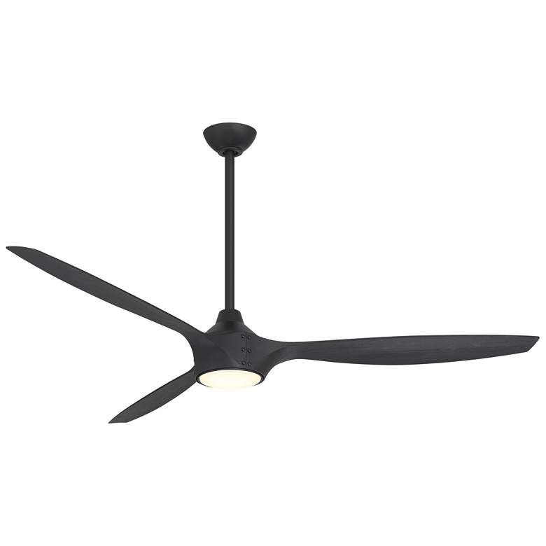 Image 2 Minka-Aire Pierce 65-in LED Coal Black Indoor 3-Blade Smart Ceiling Fan