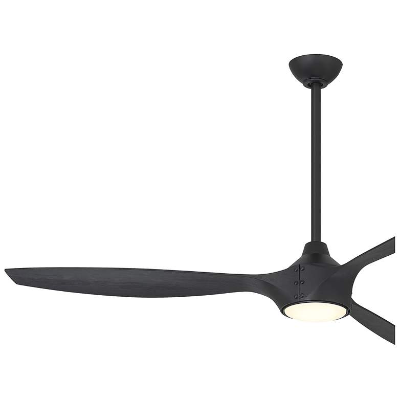 Image 3 Minka-Aire Pierce 65-in LED Coal Black Indoor 3-Blade Smart Ceiling Fan more views