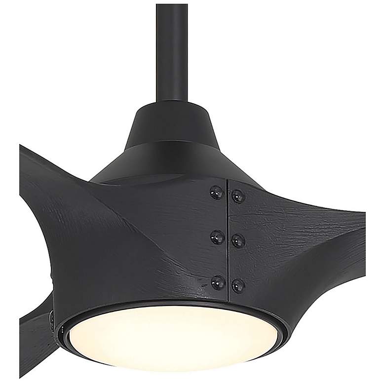 Image 4 Minka-Aire Pierce 65-in LED Coal Black Indoor 3-Blade Smart Ceiling Fan more views