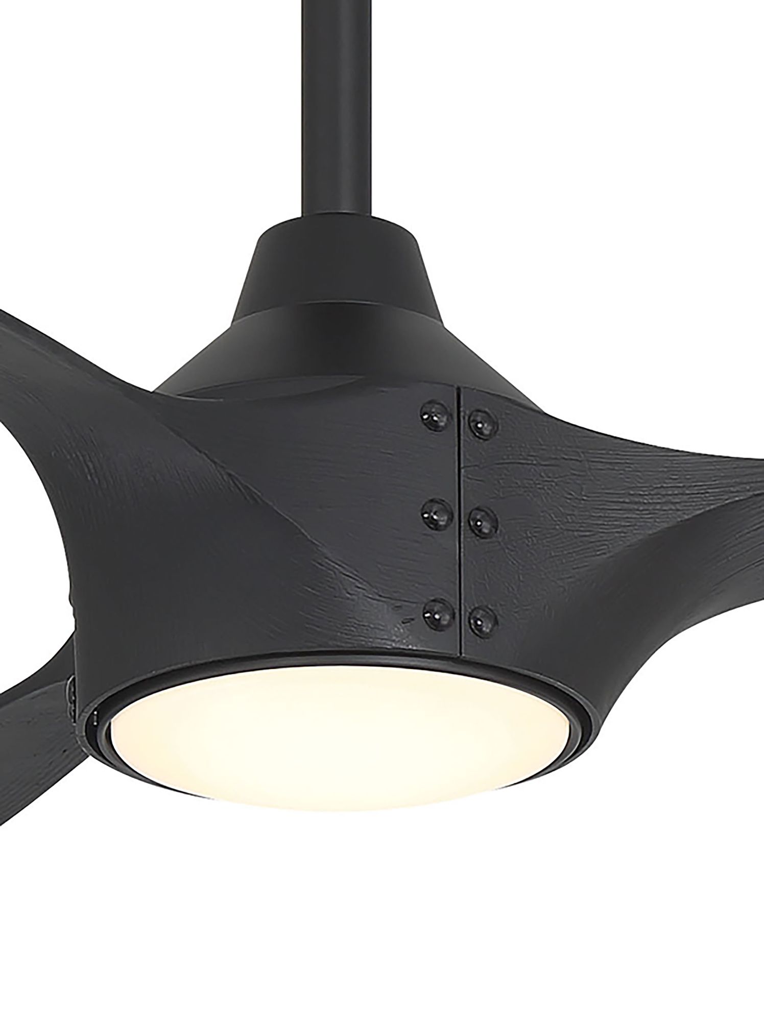 Minka-Aire Pierce 65-in LED Coal Black Indoor 3-Blade Smart Ceiling Fan