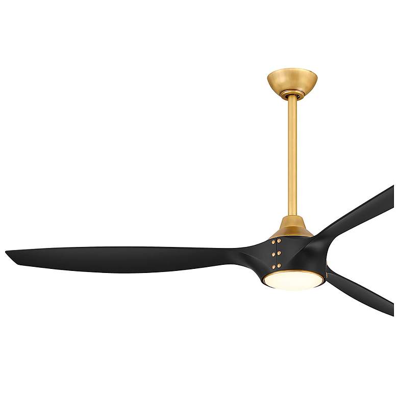 Image 3 Minka-Aire Pierce 65-in LED Legacy Brass Indoor 3-Blade Smart Ceiling Fan more views